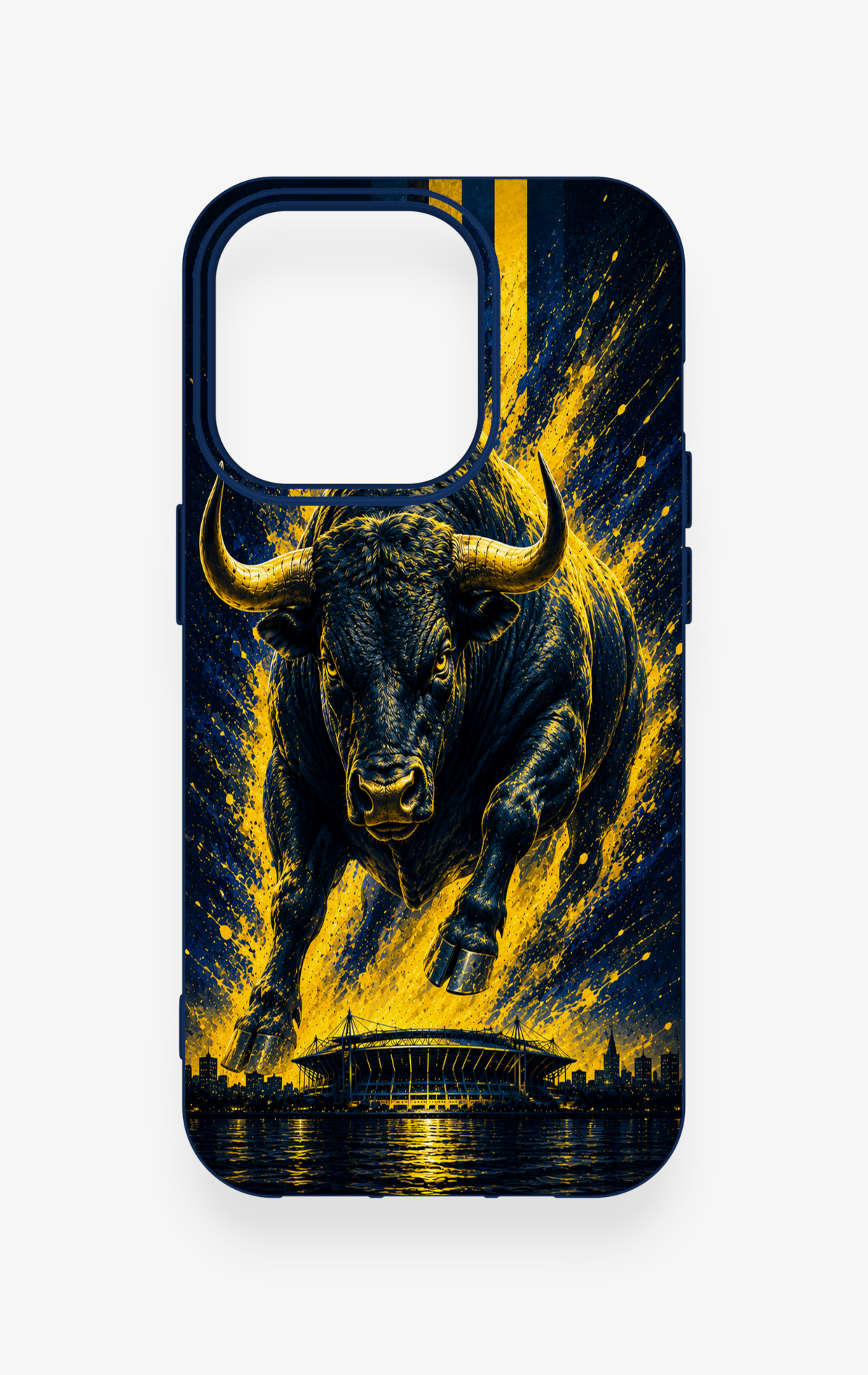 iPhone 14 Pro Uyumlu Kadiköy Boğası Desenli Silikon Kılıf
