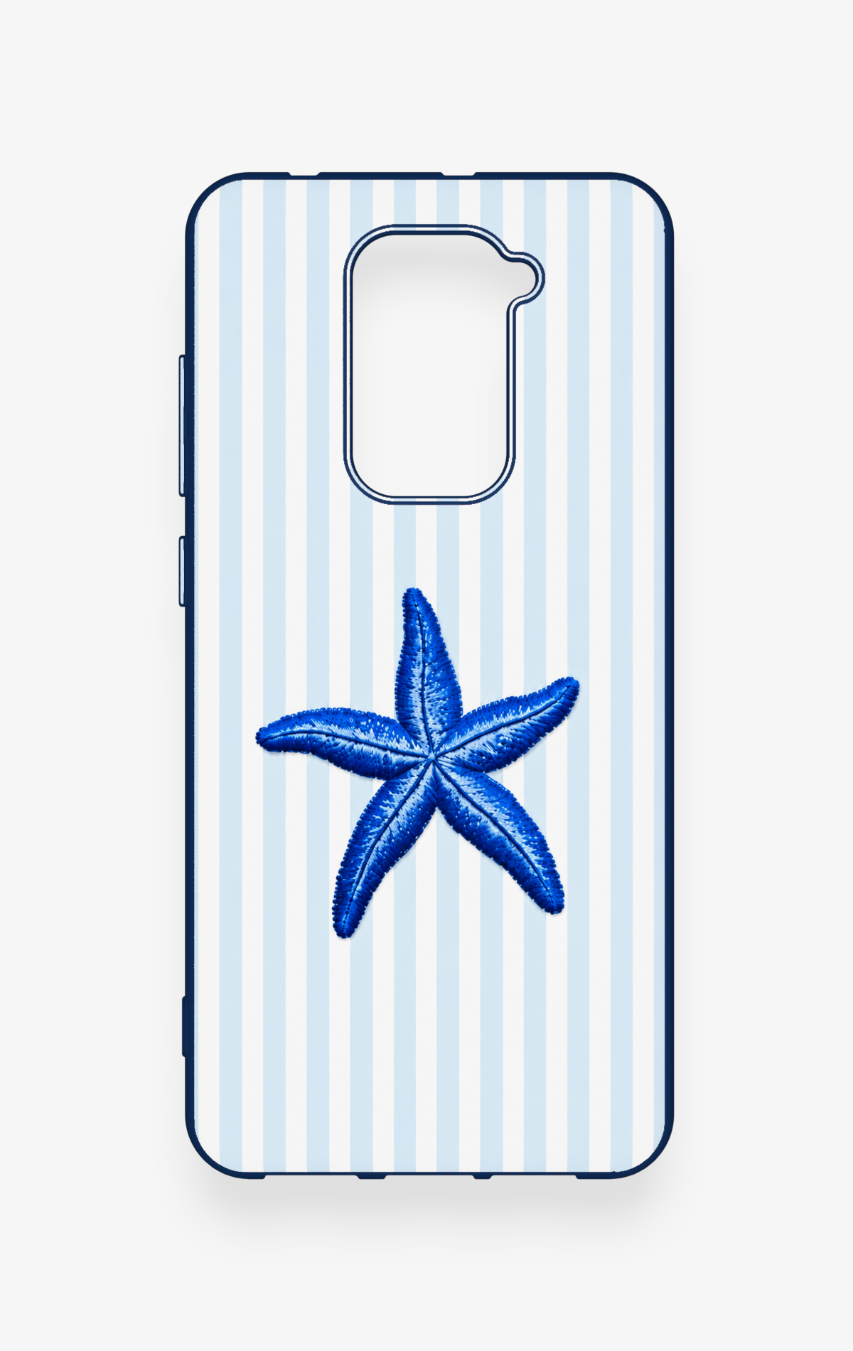 Redmi Note 9 Uyumlu Mavi Deniz Yıldızı Desenli Silikon Kılıf