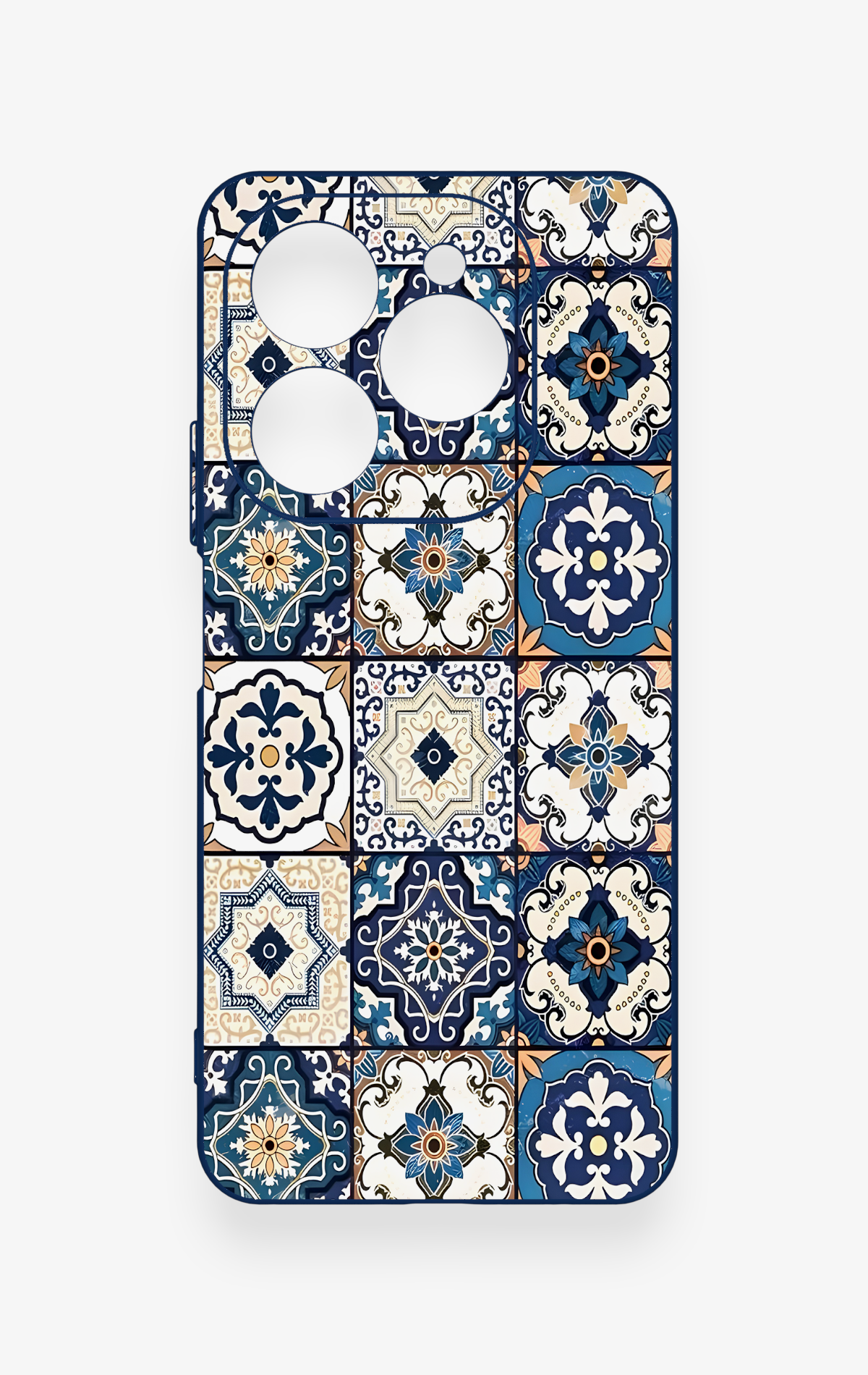 Tecno Spark 20 Pro Uyumlu Mozaik Çini Desenli Silikon Kılıf