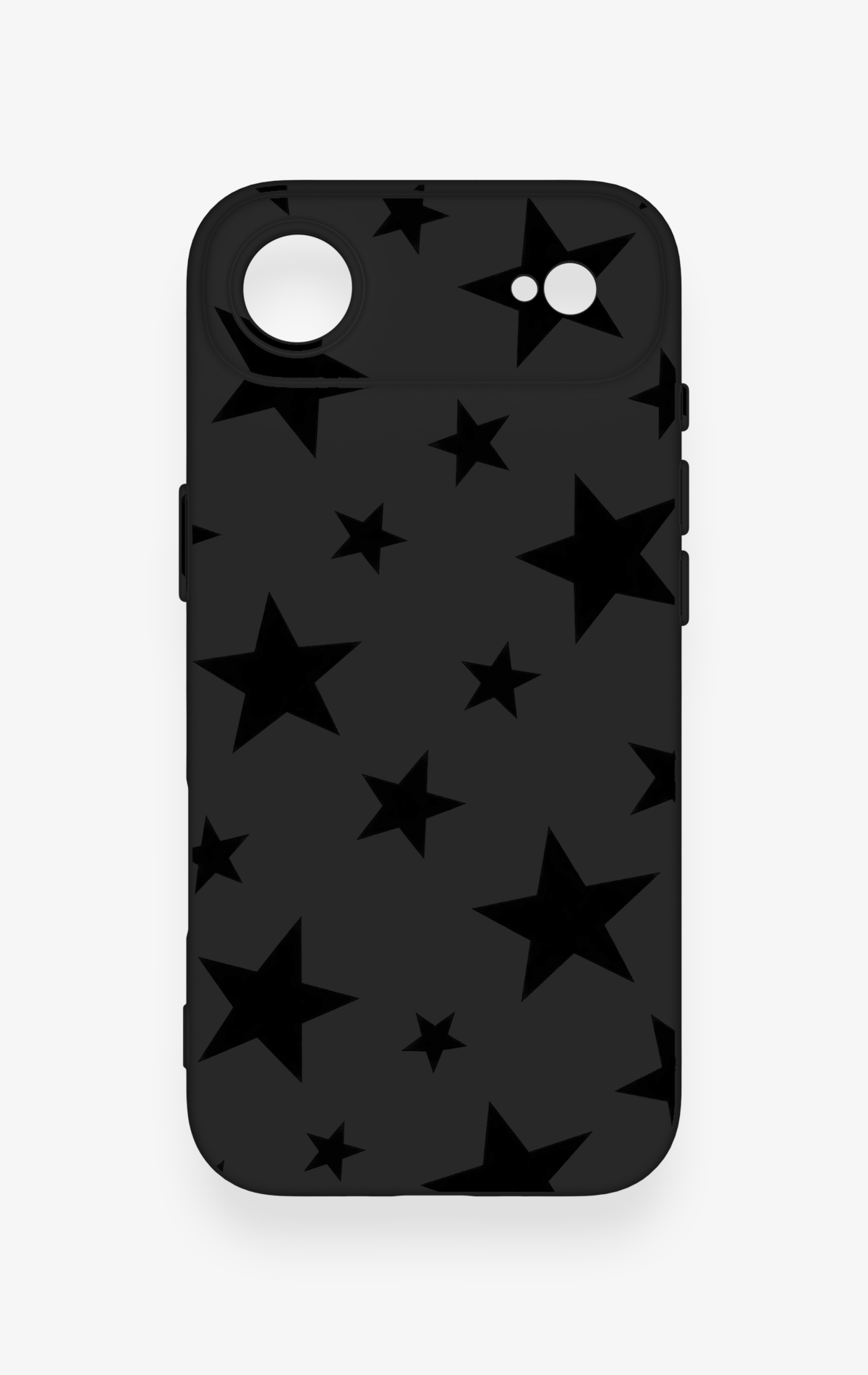 iPhone 17 Air Uyumlu Siyah Star Desenli Silikon Kılıf
