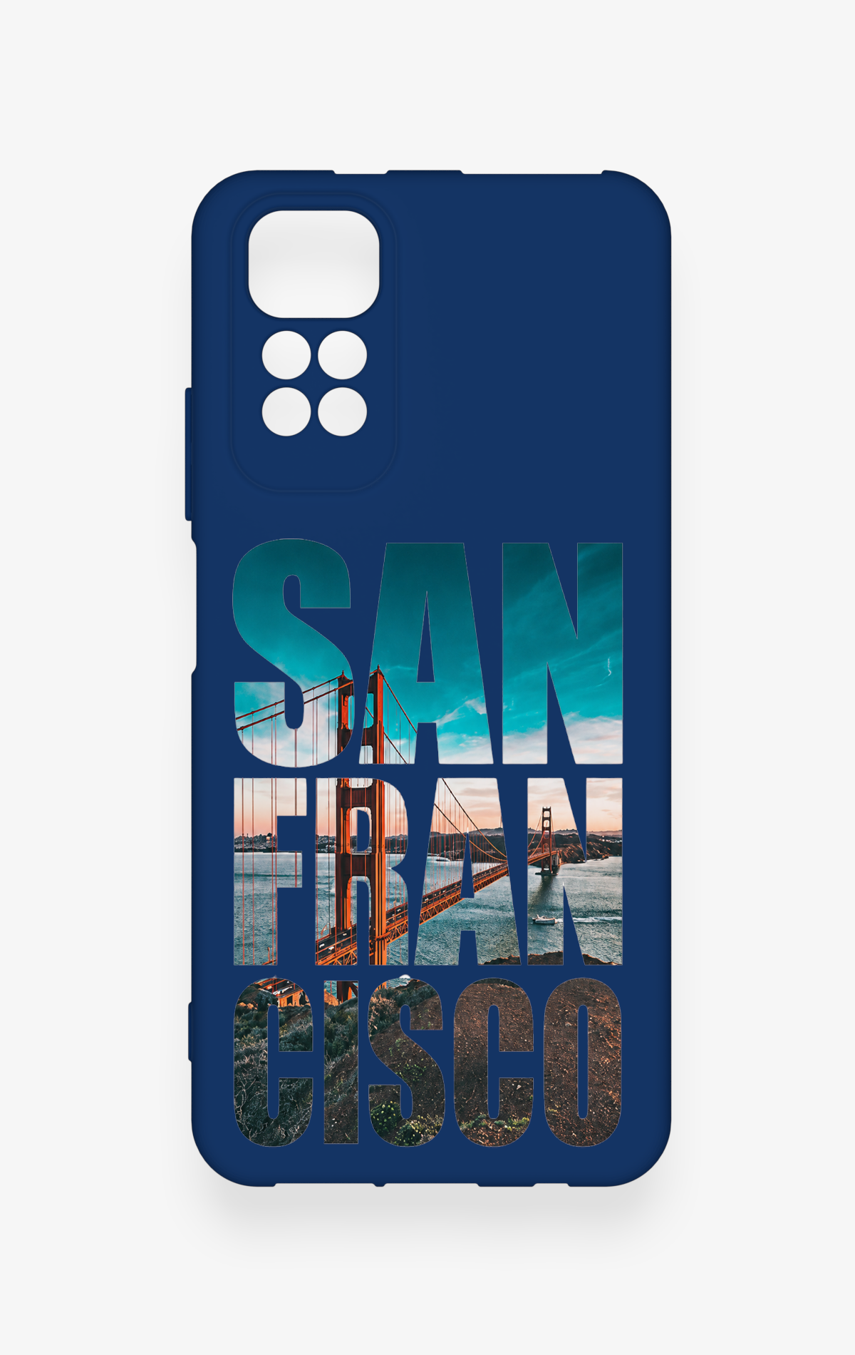 Redmi Note 11S Uyumlu San Francisco Desenli Silikon Kılıf