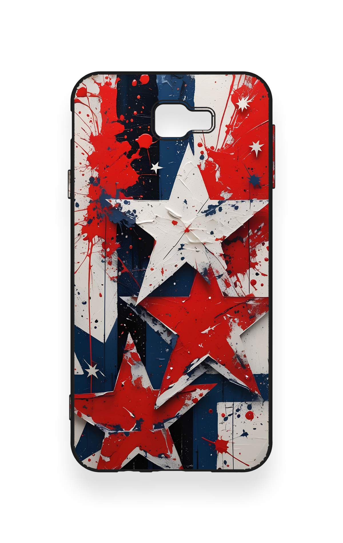 Samsung J7 Prime Uyumlu Star Flag Desenli Silikon Kılıf