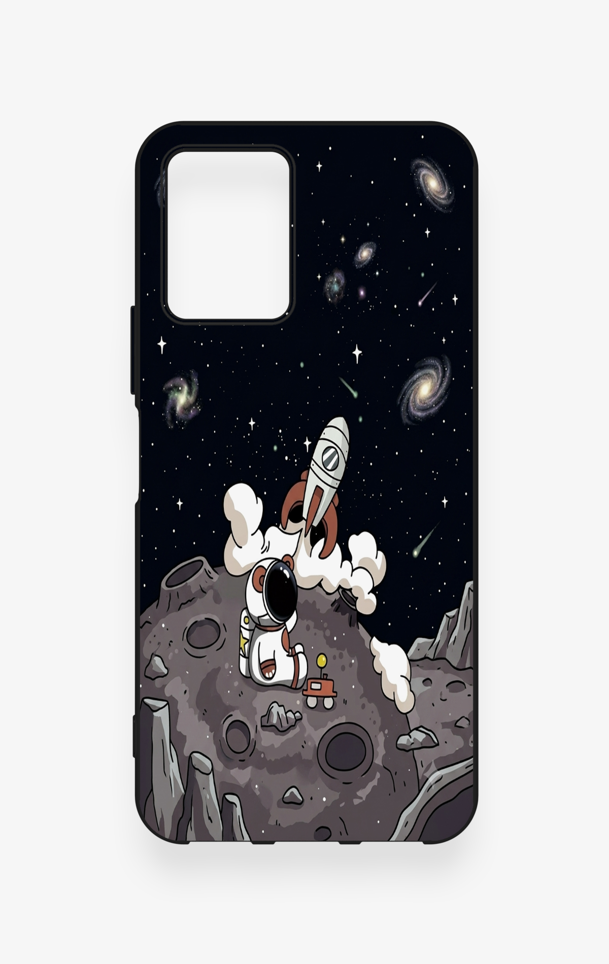 Vivo Y33S Uyumlu Uzay Astronot Desenli Silikon Kılıf