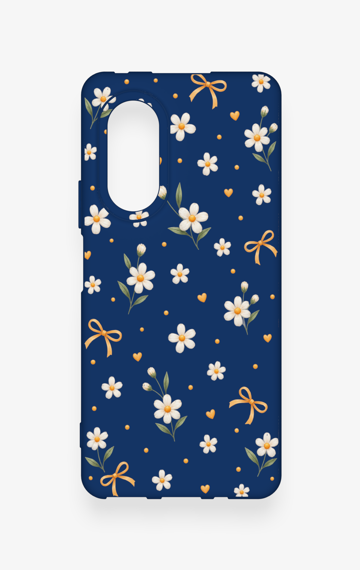 Huawei Nova 9Se Uyumlu Papatya Fiyonk Desenli Silikon Kılıf