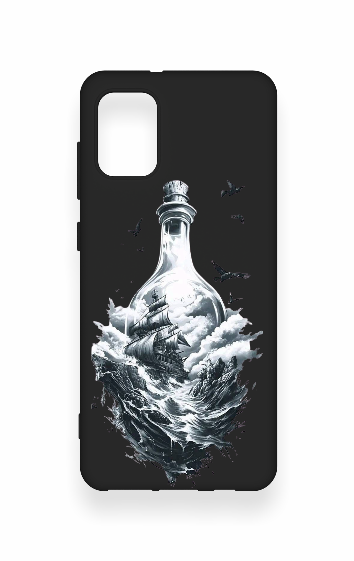 Samsung A31 Uyumlu Secret Sea Desenli Silikon Kılıf