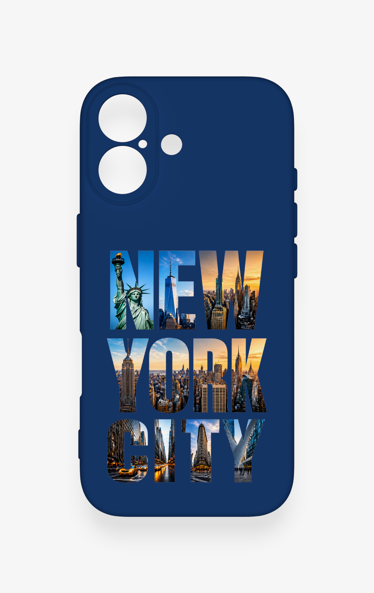 iPhone 17 Uyumlu New York City Desenli Silikon Kılıf