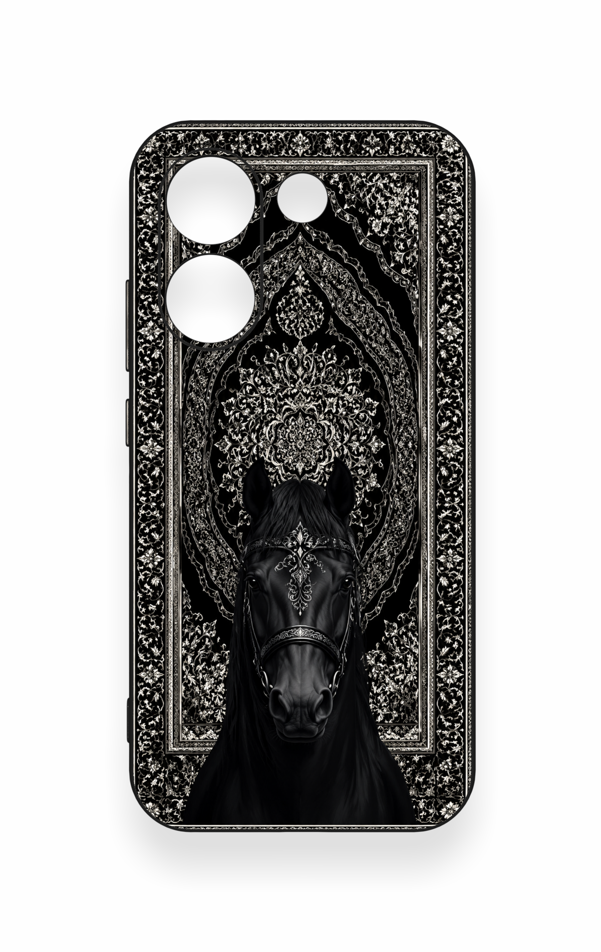 Poco X8 Pro Uyumlu Etnik At Figürü Desenli Silikon Kılıf