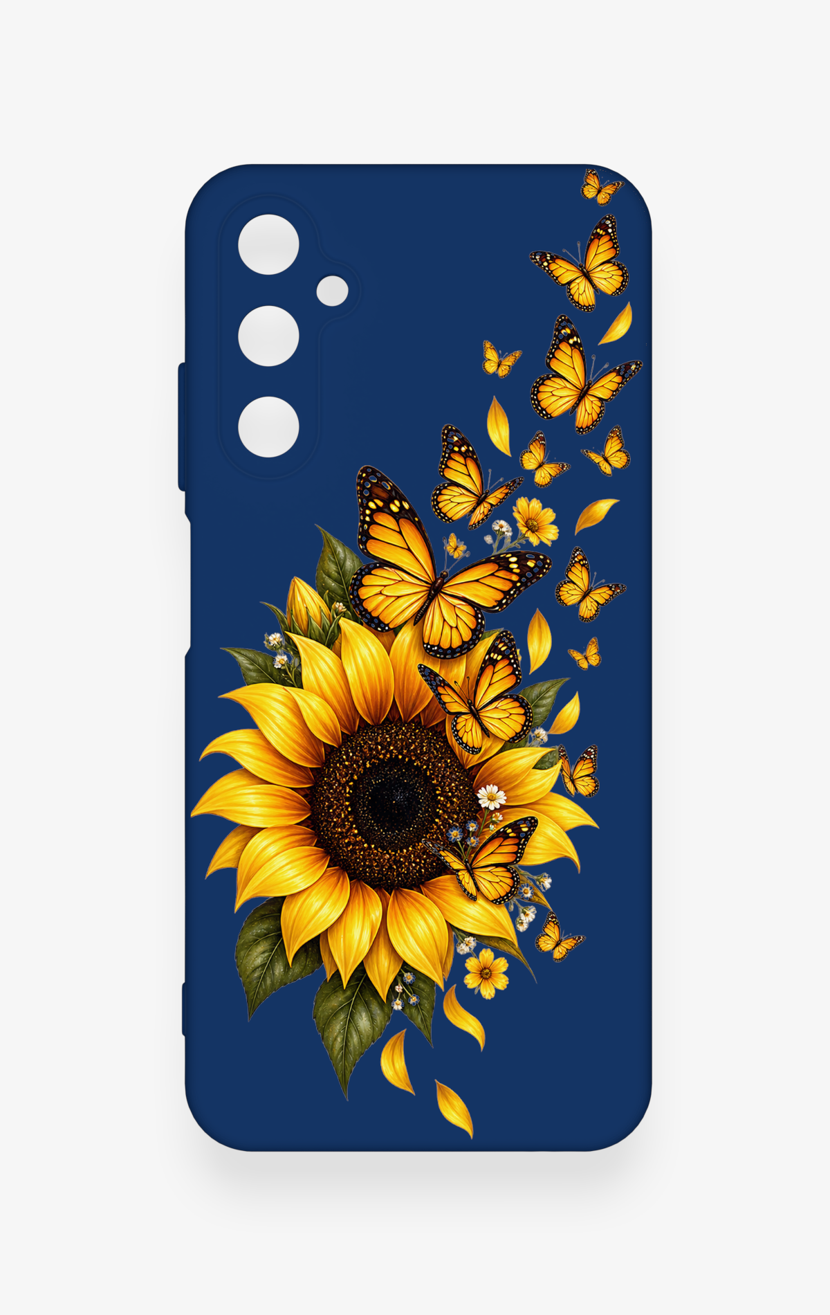 Samsung A05s Uyumlu Ayçiçeği Desenli Silikon Kılıf