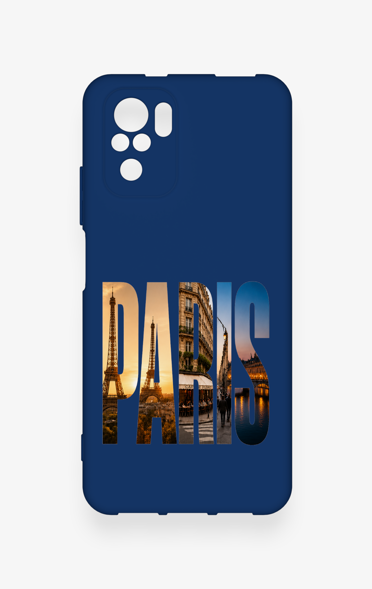 Redmi Note 10-10S Uyumlu Paris Desenli Silikon Kılıf
