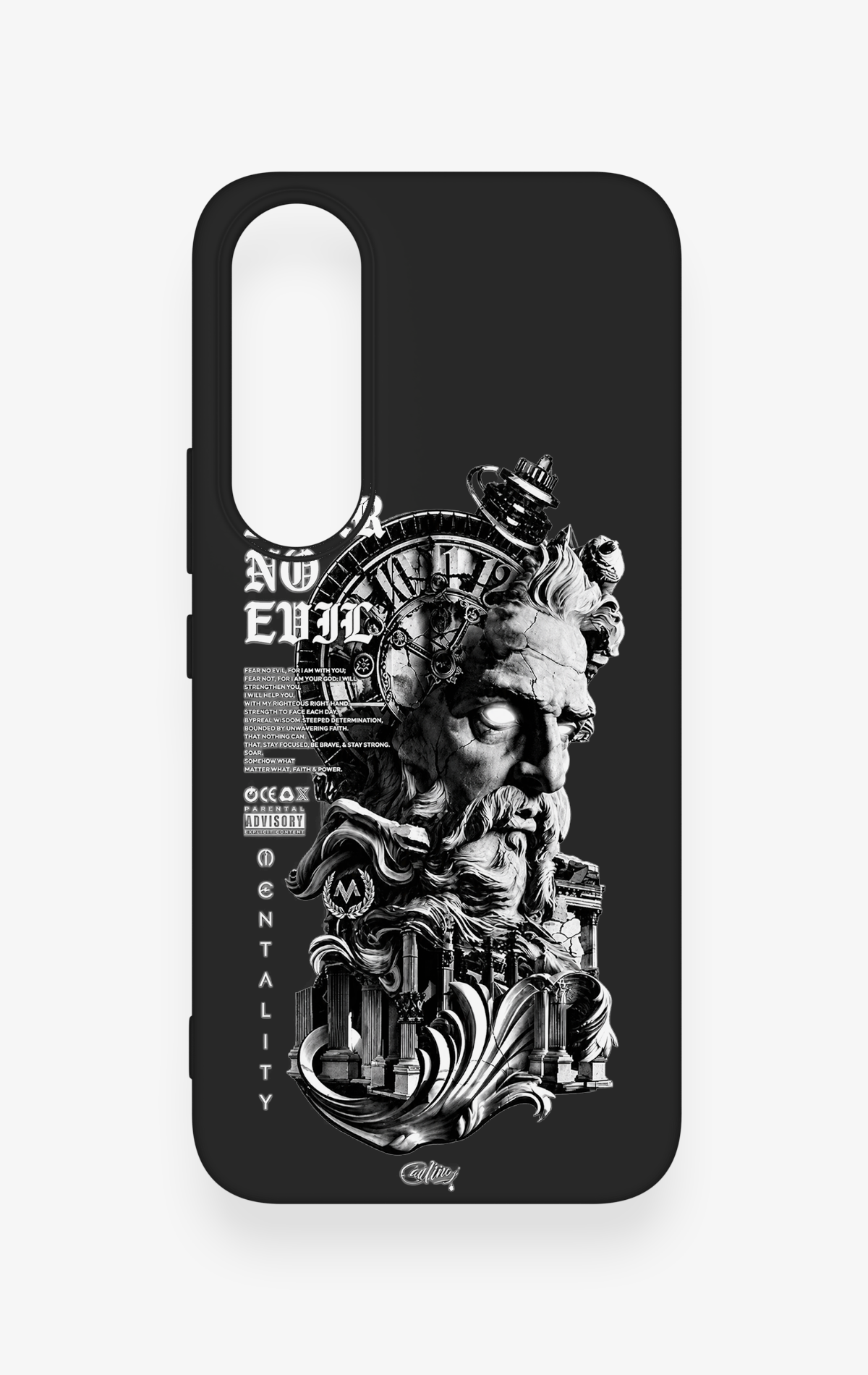 Vivo V70 FE 5G Uyumlu Fear No Evil Desenli Silikon Kılıf