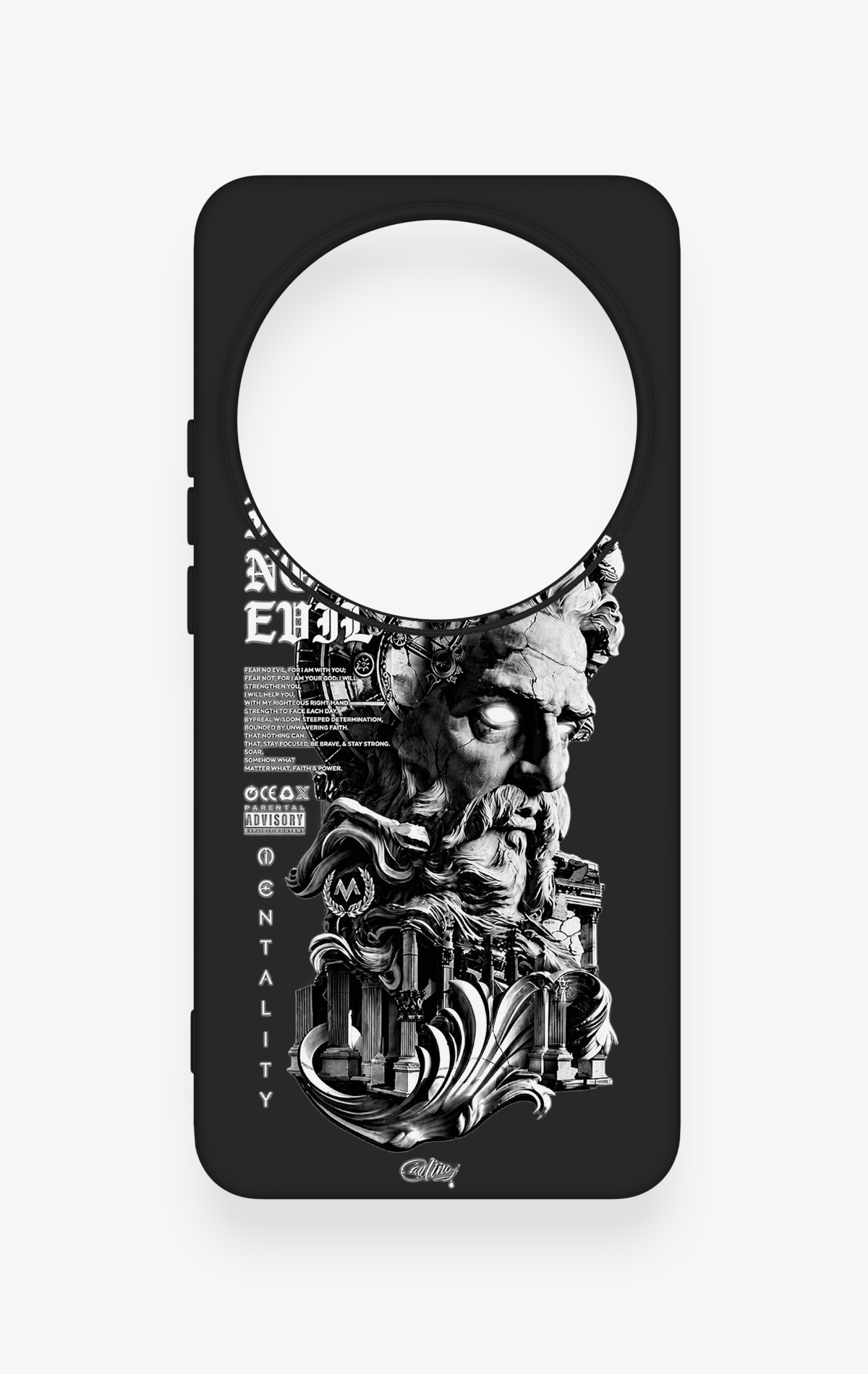 Xiaomi Mi 15 Ultra Uyumlu Fear No Evil Desenli Silikon Kılıf