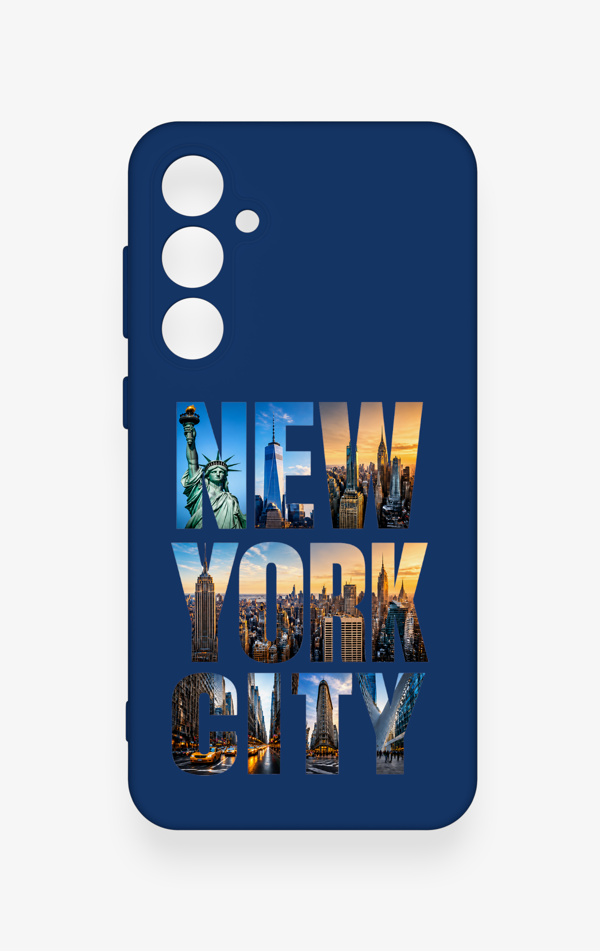 Samsung S23Fe Uyumlu New York City Desenli Silikon Kılıf