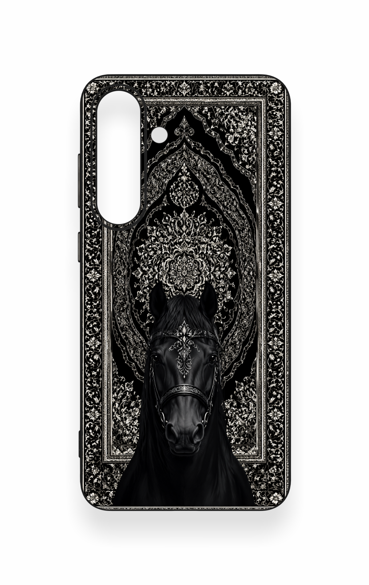 Samsung S25Fe Uyumlu Etnik At Figürü Desenli Silikon Kılıf