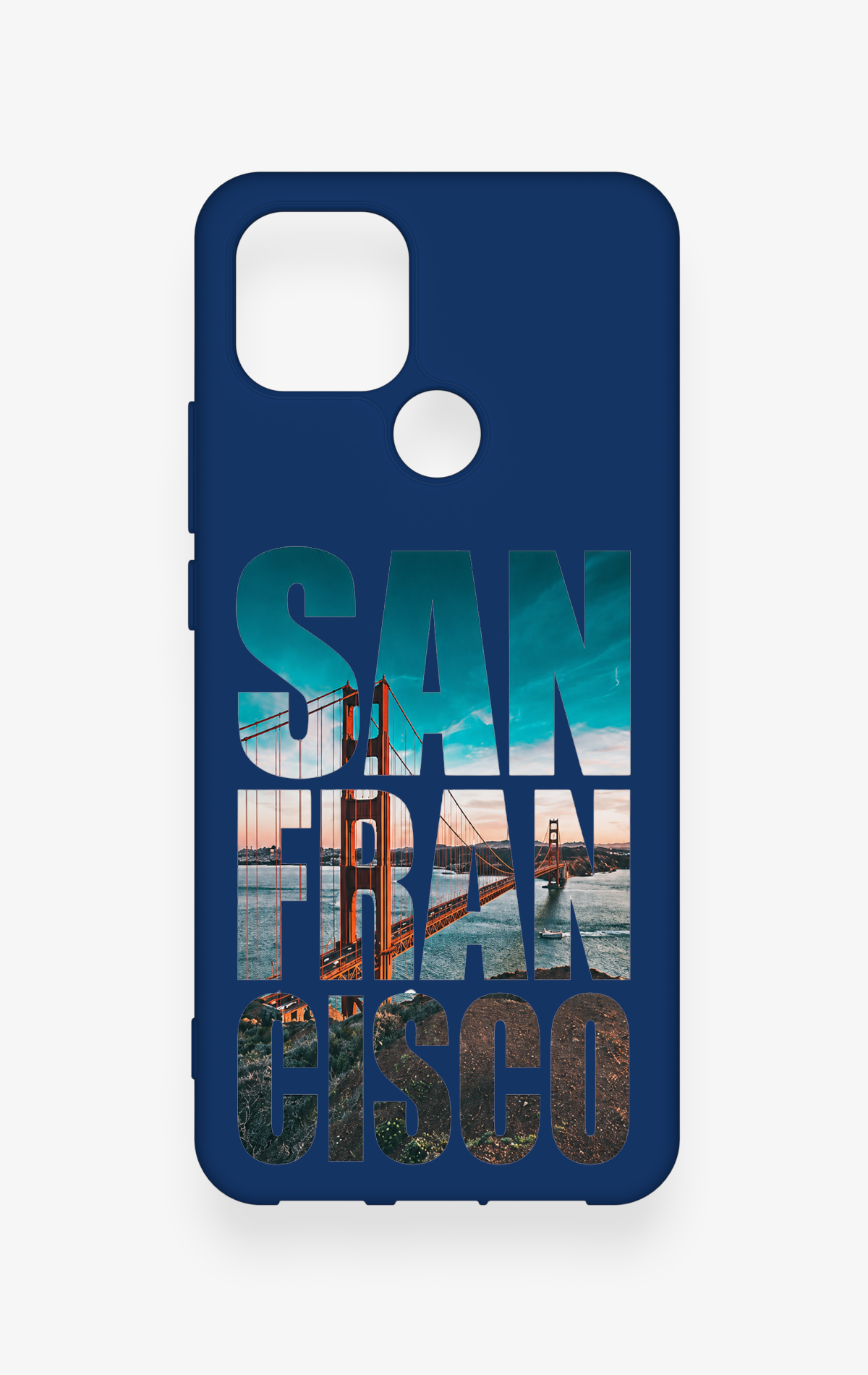 Oppo A15 Uyumlu San Francisco Desenli Silikon Kılıf