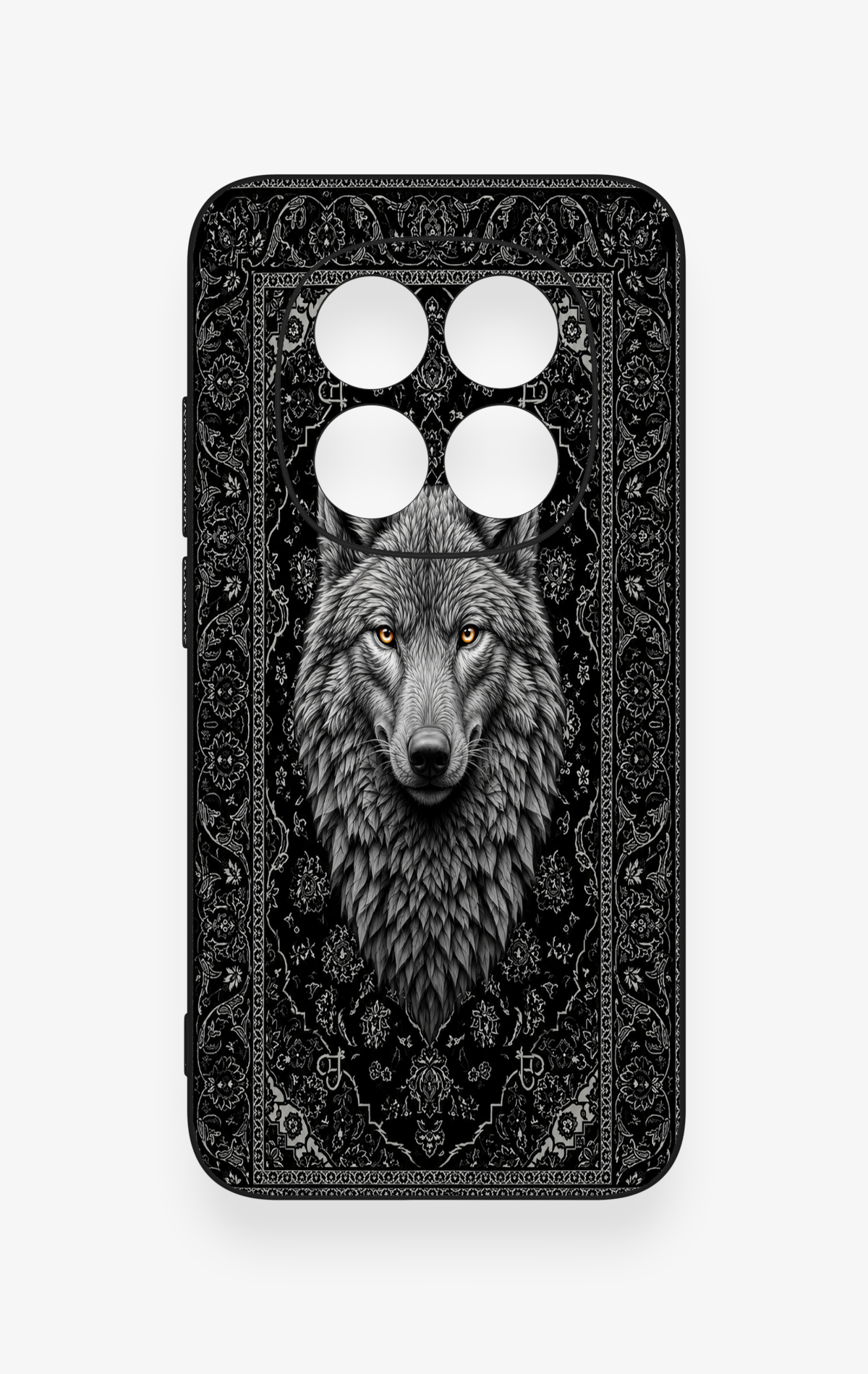 Redmi Note 15 Pro 5G Uyumlu Etnik Kurt Desenli Silikon Kılıf