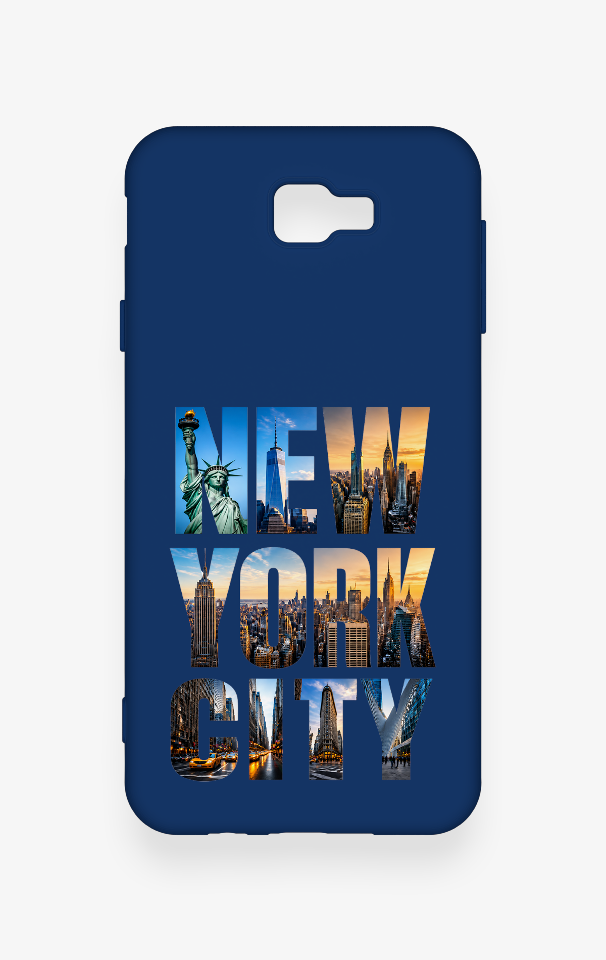 Samsung J7 Prime Uyumlu New York City Desenli Silikon Kılıf