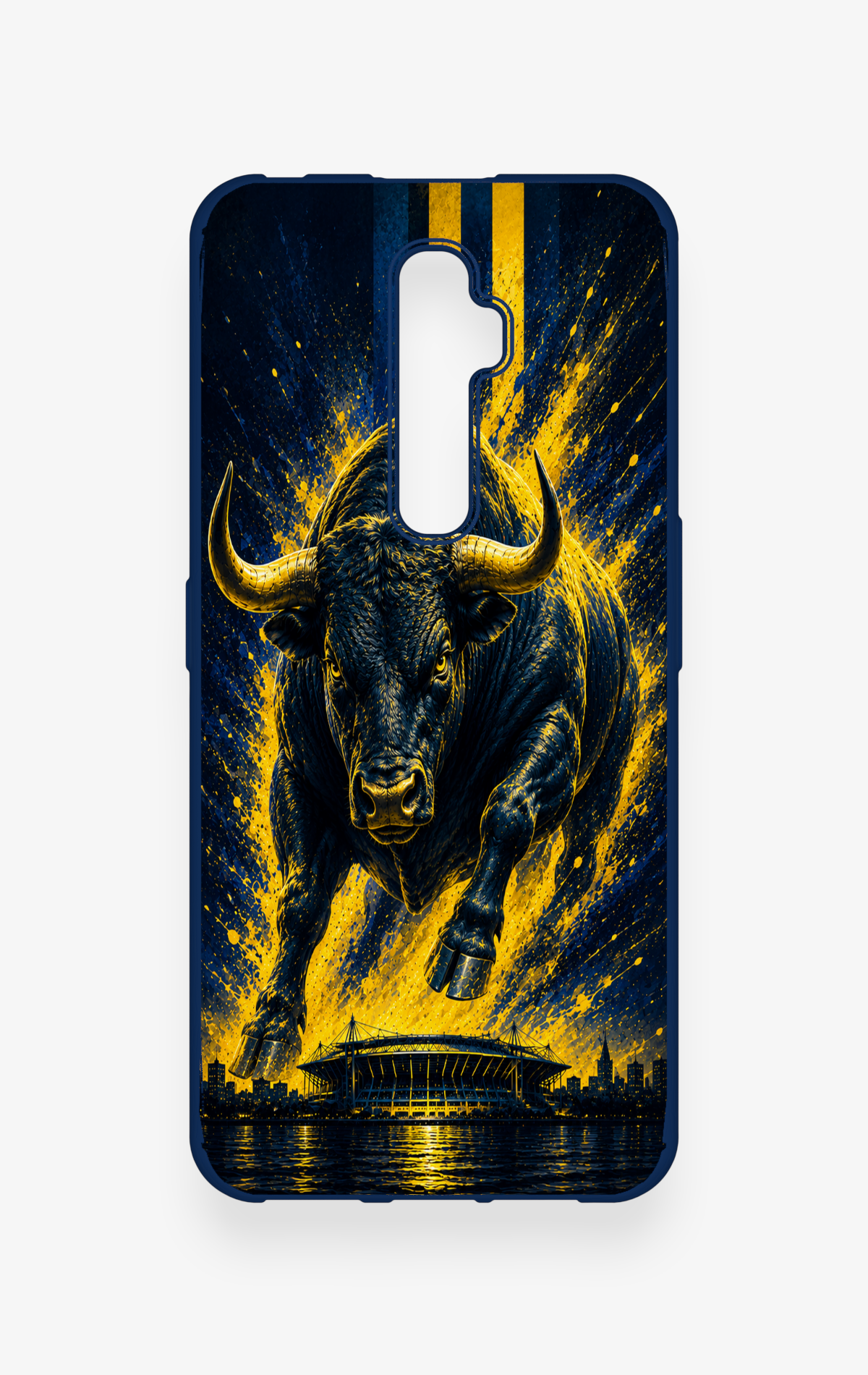 Oppo Reno 2Z Uyumlu Kadiköy Boğası Desenli Silikon Kılıf