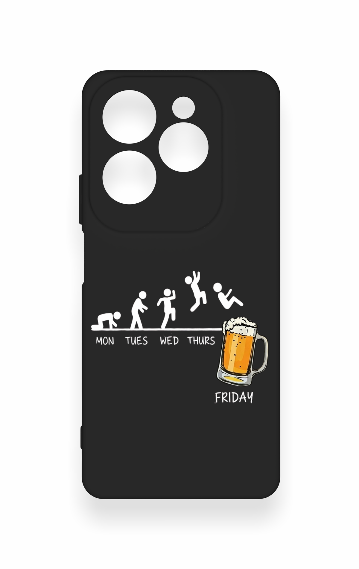 İnfinix Hot 40 Pro Uyumlu Fun Day Friday Desenli Silikon Kılıf