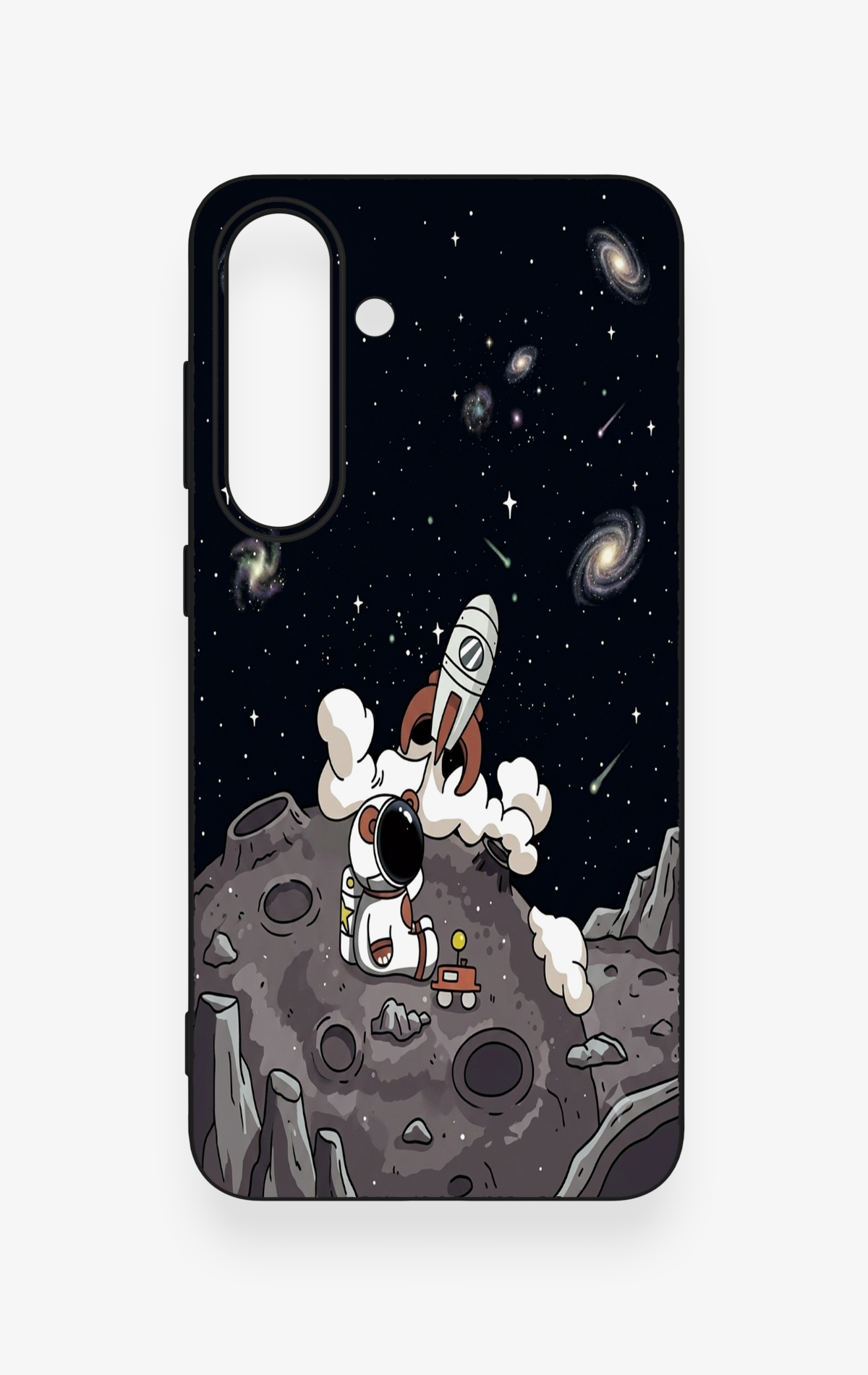 Samsung S25Fe Uyumlu Uzay Astronot Desenli Silikon Kılıf