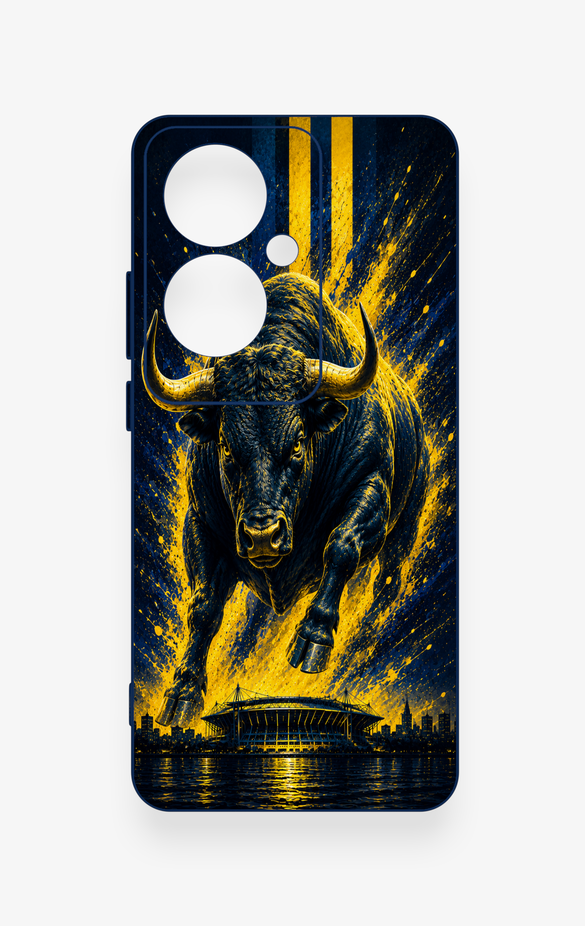 Oppo Reno 11F Uyumlu Kadiköy Boğası Desenli Silikon Kılıf