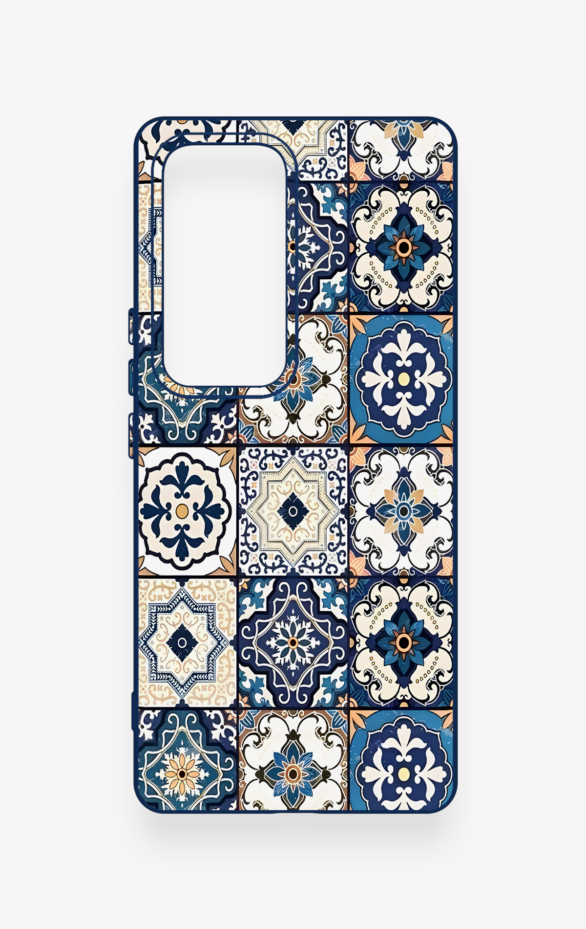 Vivo V30 Uyumlu Mozaik Çini Desenli Silikon Kılıf