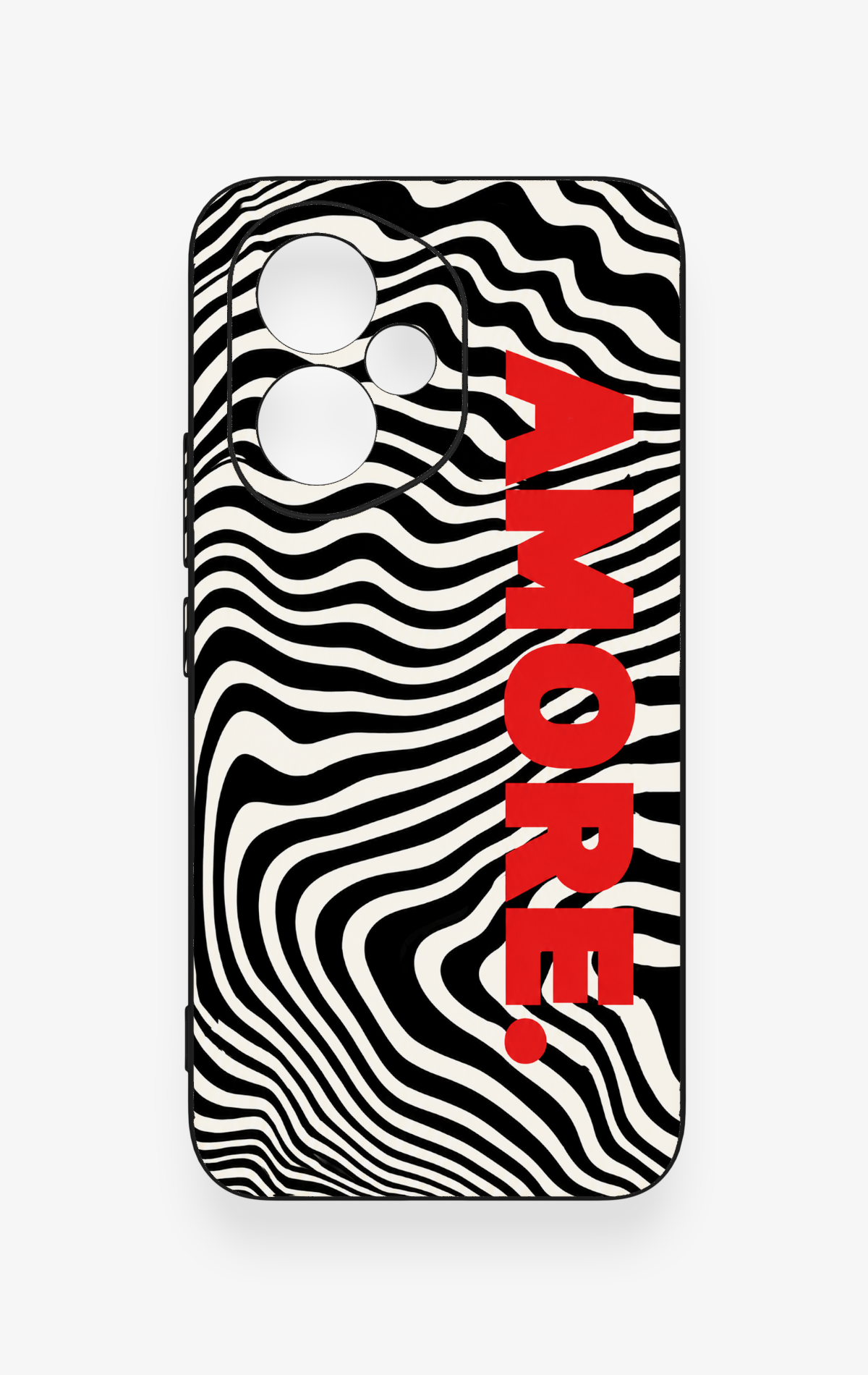 Honor 400 Uyumlu Zebra Amore Desenli Silikon Kılıf