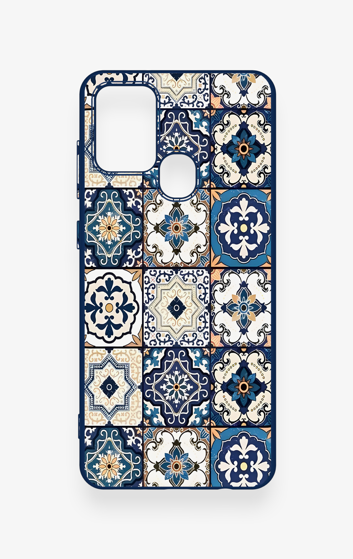 Samsung A21S Uyumlu Mozaik Çini Desenli Silikon Kılıf