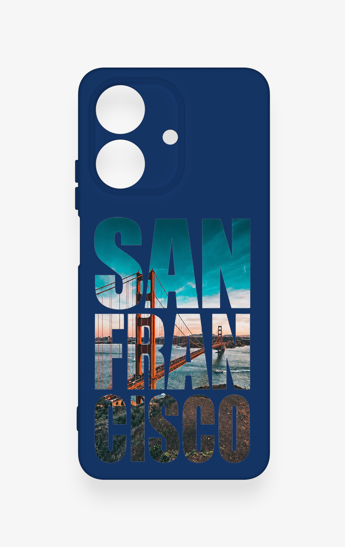 Realme Note 60 Uyumlu San Francisco Desenli Silikon Kılıf