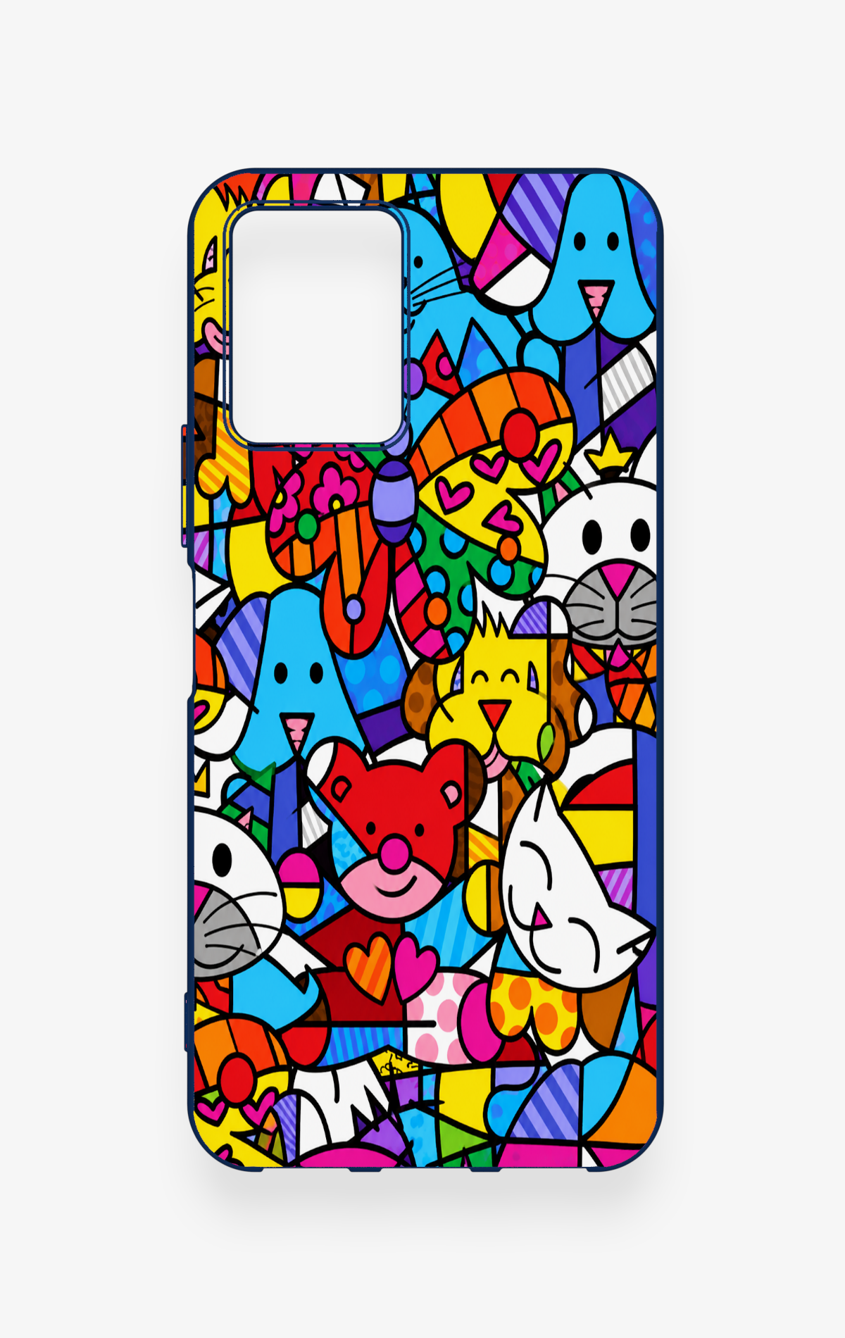 Vivo Y33S Uyumlu Britto Garden Desenli Silikon Kılıf