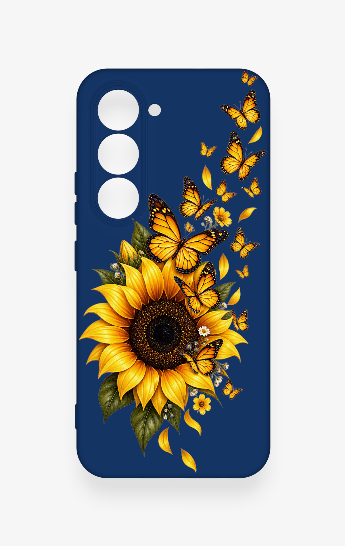 Tecno Spark 40 Pro Uyumlu Ayçiçeği Desenli Silikon Kılıf