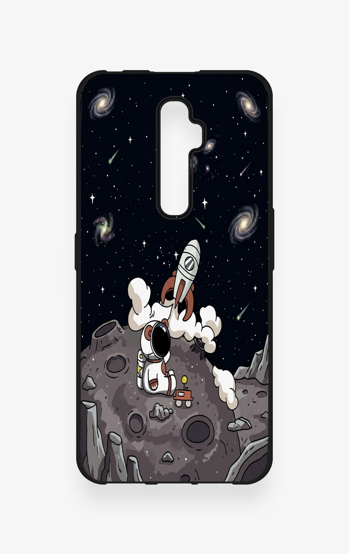 Oppo Reno 2Z Uyumlu Uzay Astronot Desenli Silikon Kılıf