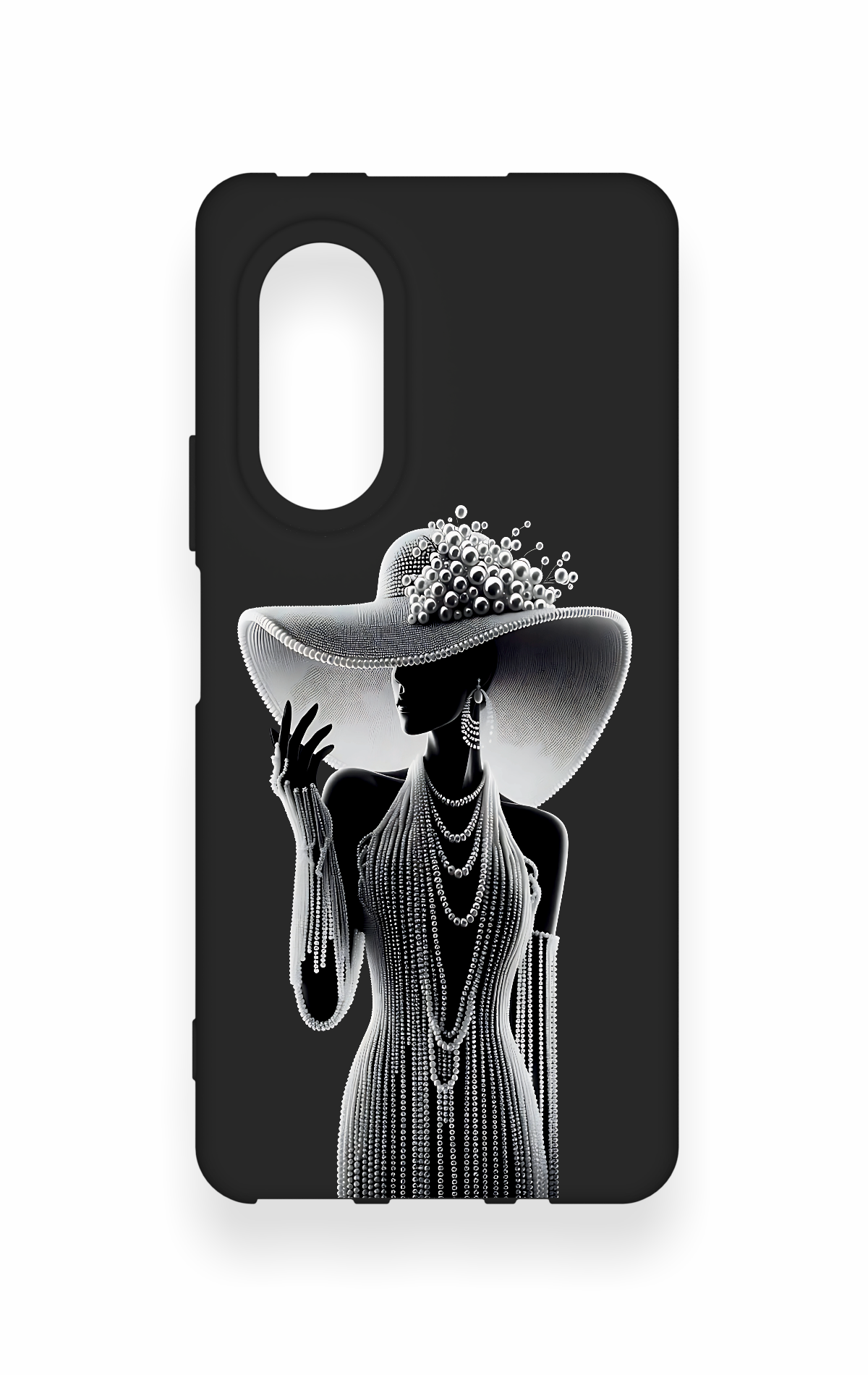 Huawei Nova 9Se Uyumlu Lady Desenli Silikon Kılıf