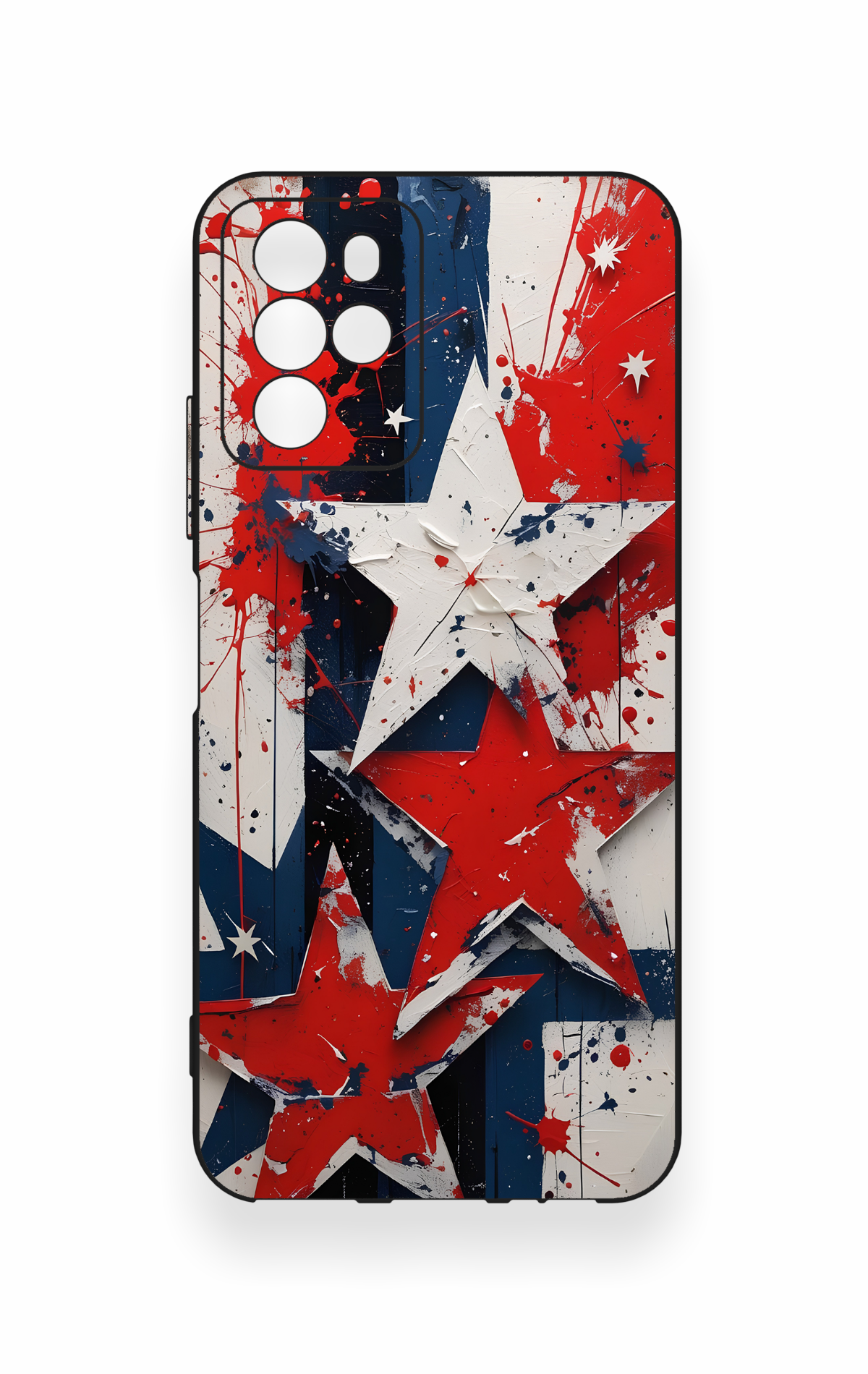 Omix x700 Uyumlu Star Flag Desenli Silikon Kılıf