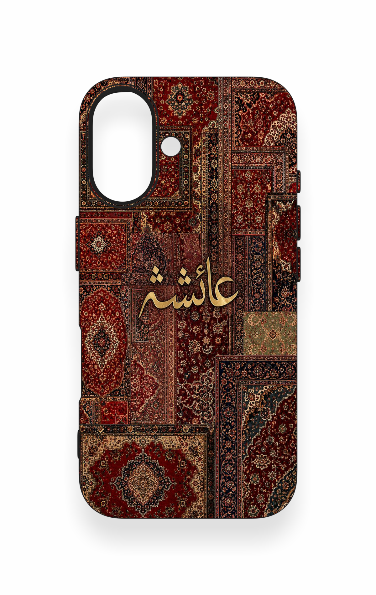 iPhone 16 Uyumlu Vintage Halı Desenli Silikon Kılıf