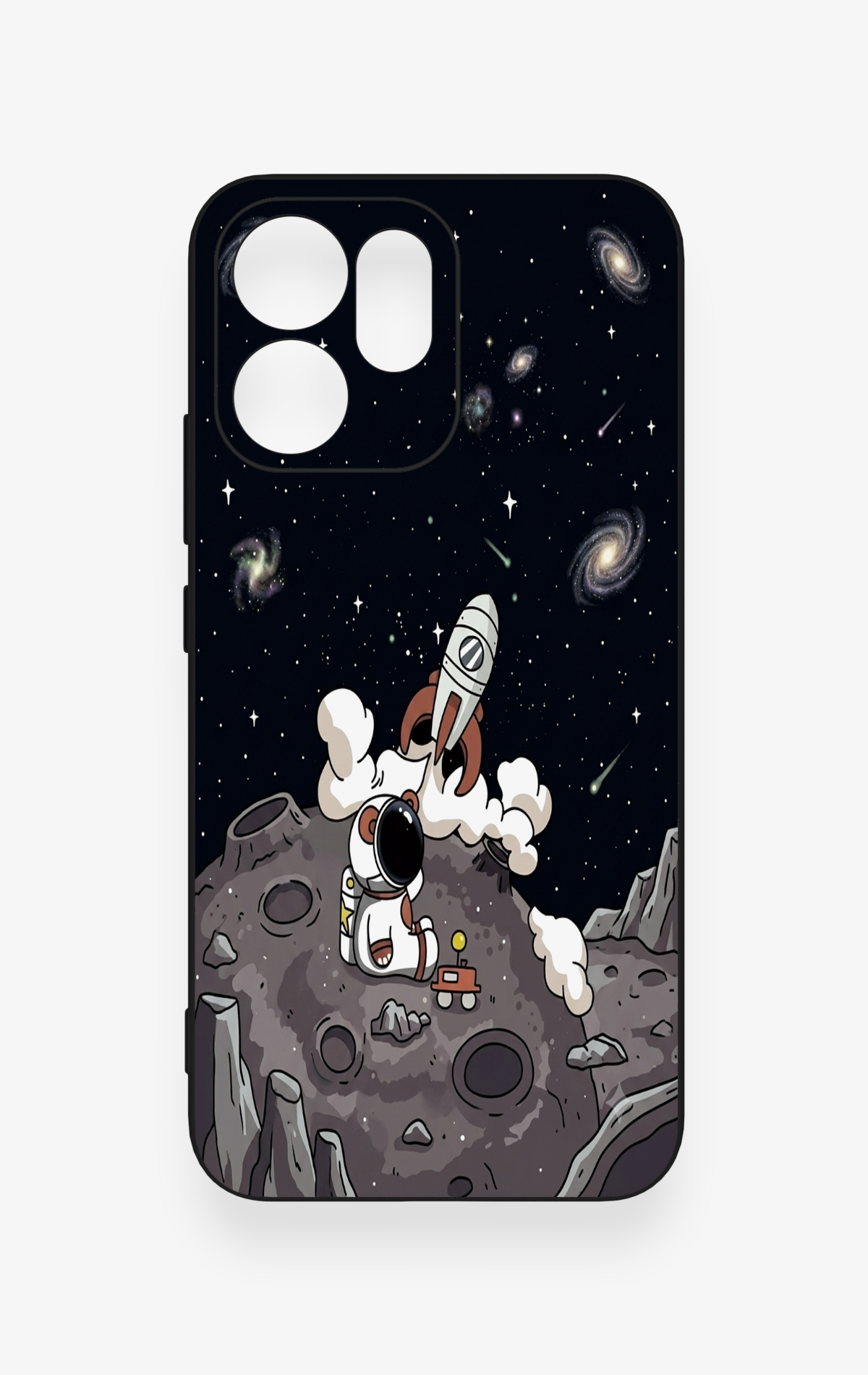 Oppo Reno 14F Uyumlu Uzay Astronot Desenli Silikon Kılıf