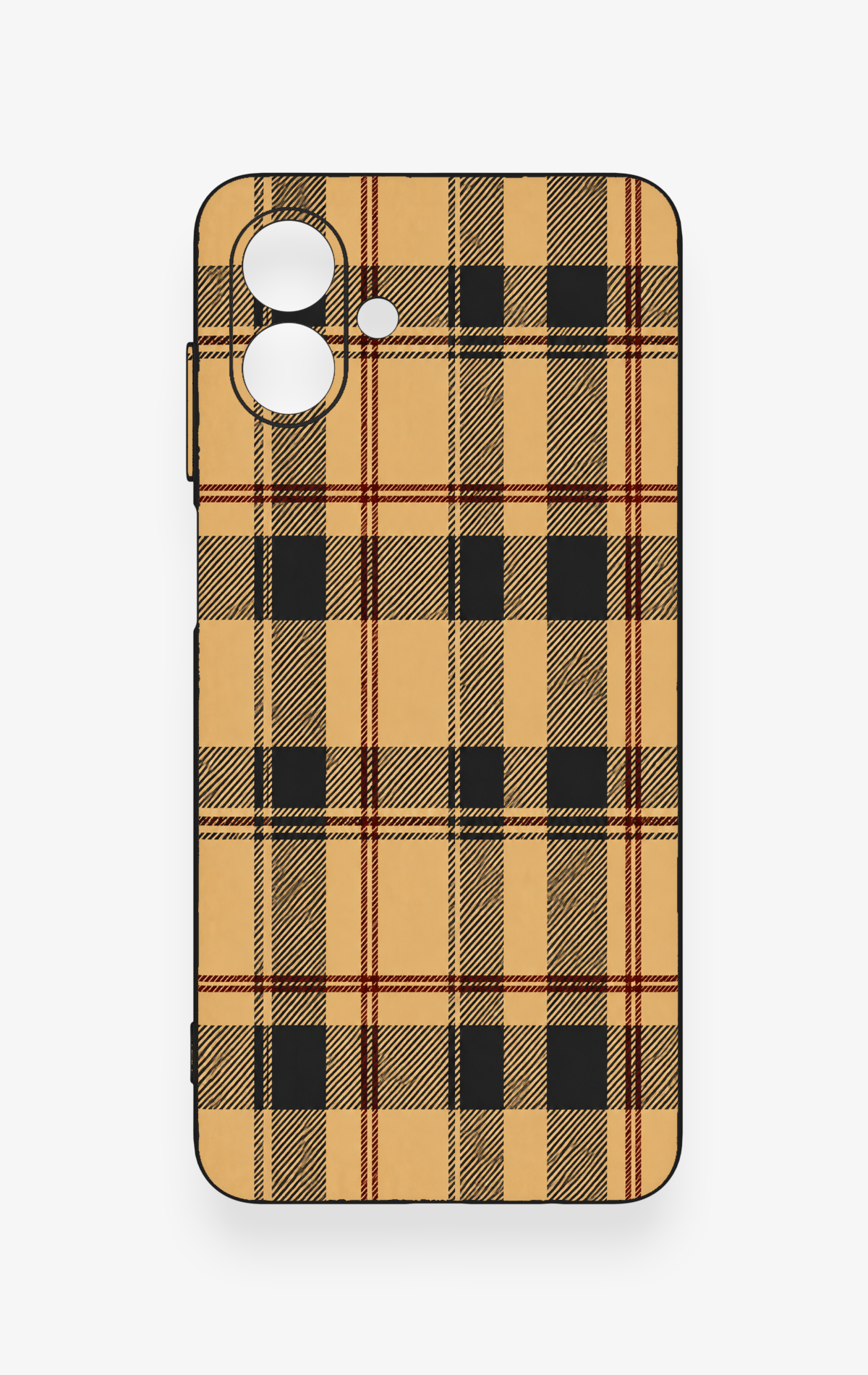 Samsung A07 Uyumlu Burberry Ekose Desenli Silikon Kılıf
