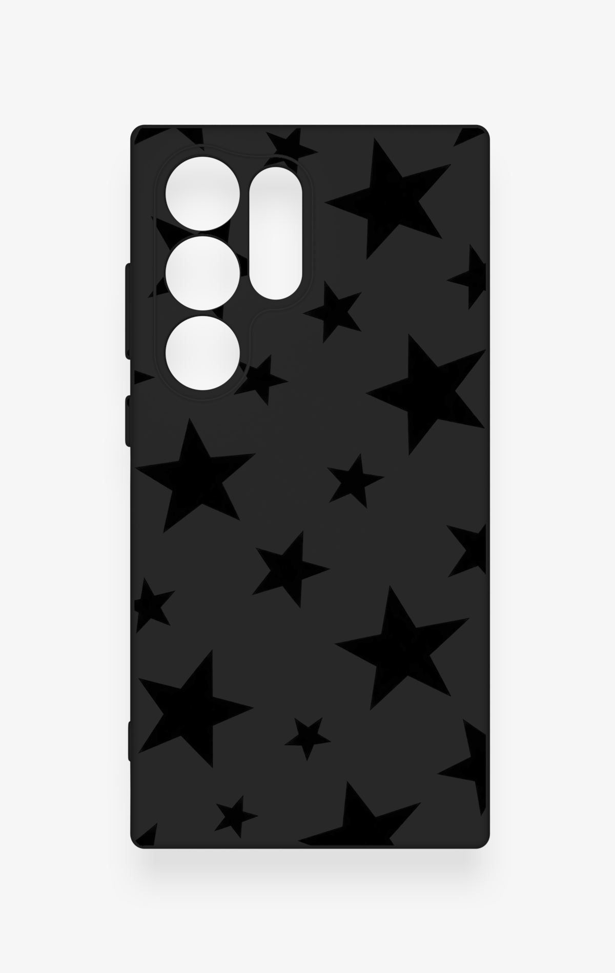 Samsung S24 Ultra Uyumlu Siyah Star Desenli Silikon Kılıf