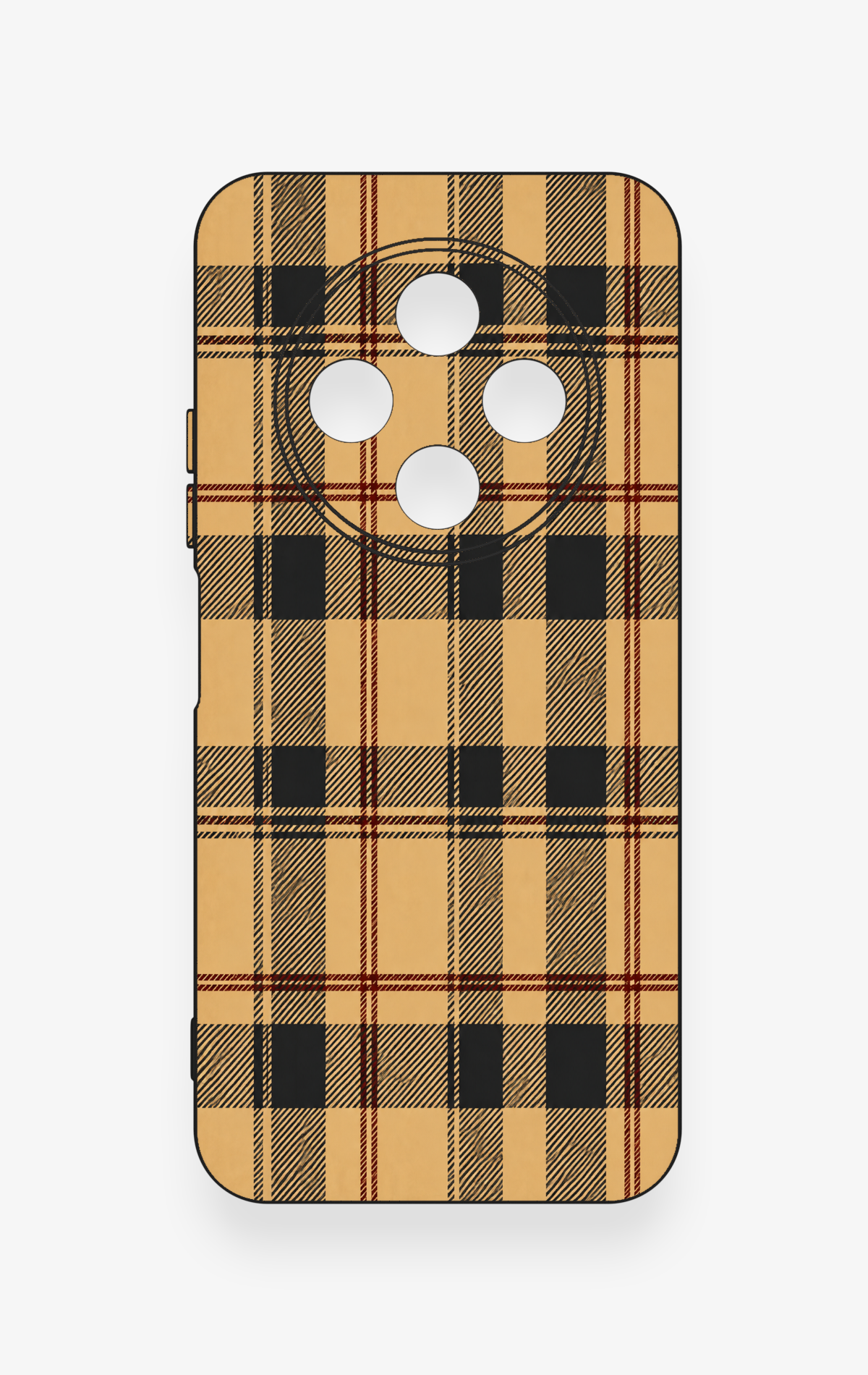 Tecno Spark 30C Uyumlu Burberry Ekose Desenli Silikon Kılıf