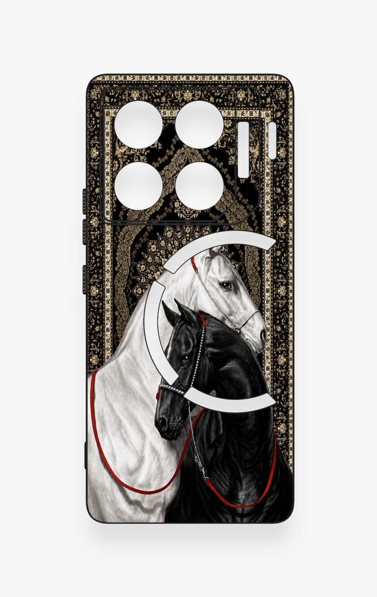 İnfinix Gt 20 Pro Uyumlu Asil Sevgili Atlar Desenli Silikon Kılıf