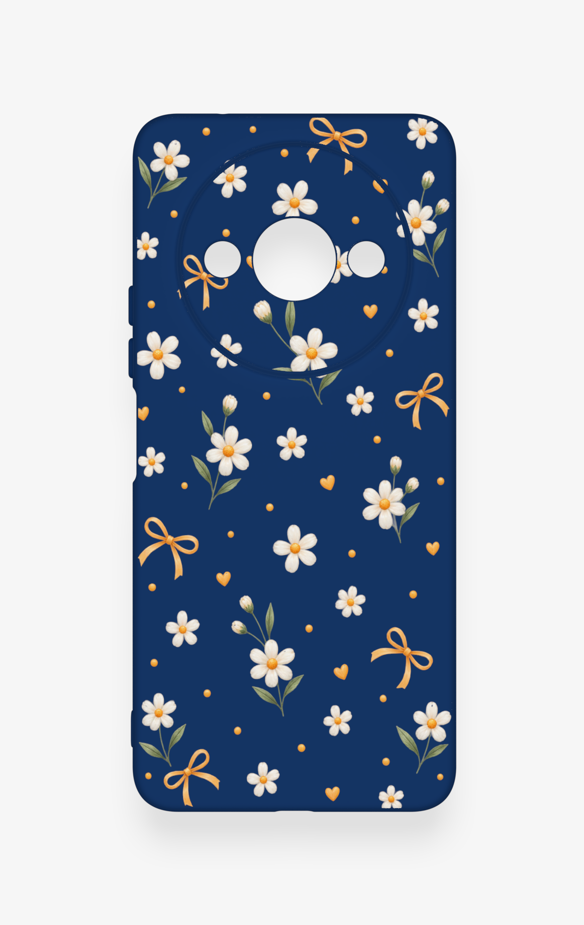 Redmi A3 Uyumlu Papatya Fiyonk Desenli Silikon Kılıf