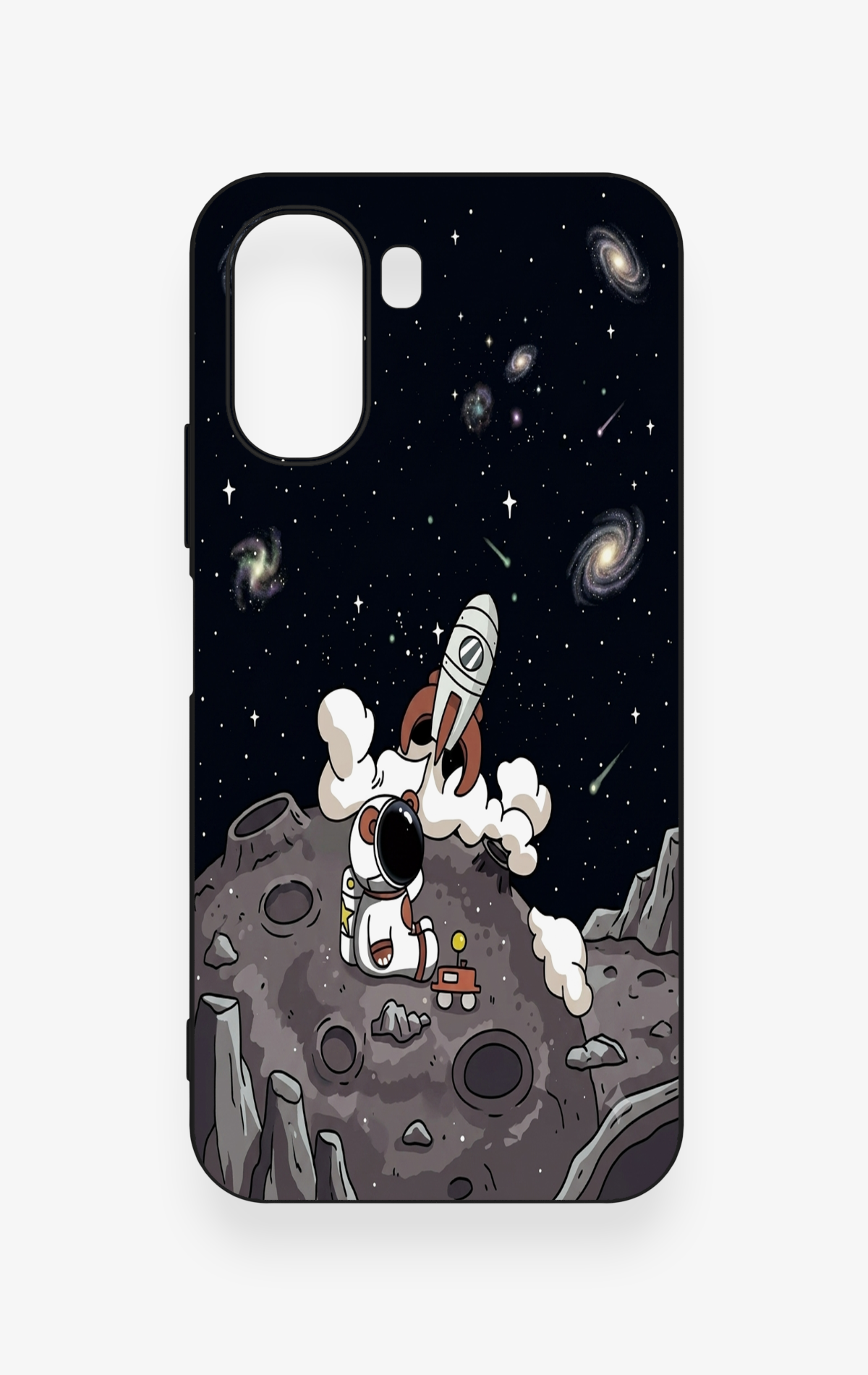 Oppo A6T Uyumlu Uzay Astronot Desenli Silikon Kılıf