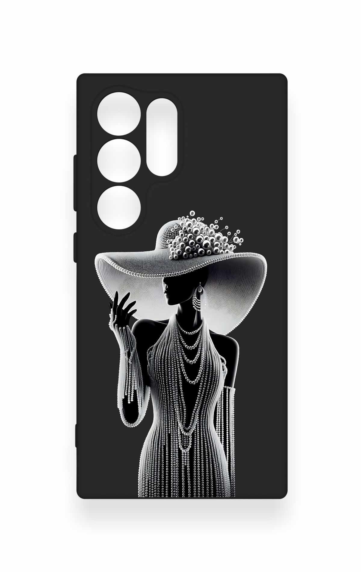 Samsung S24 Ultra Uyumlu Lady Desenli Silikon Kılıf