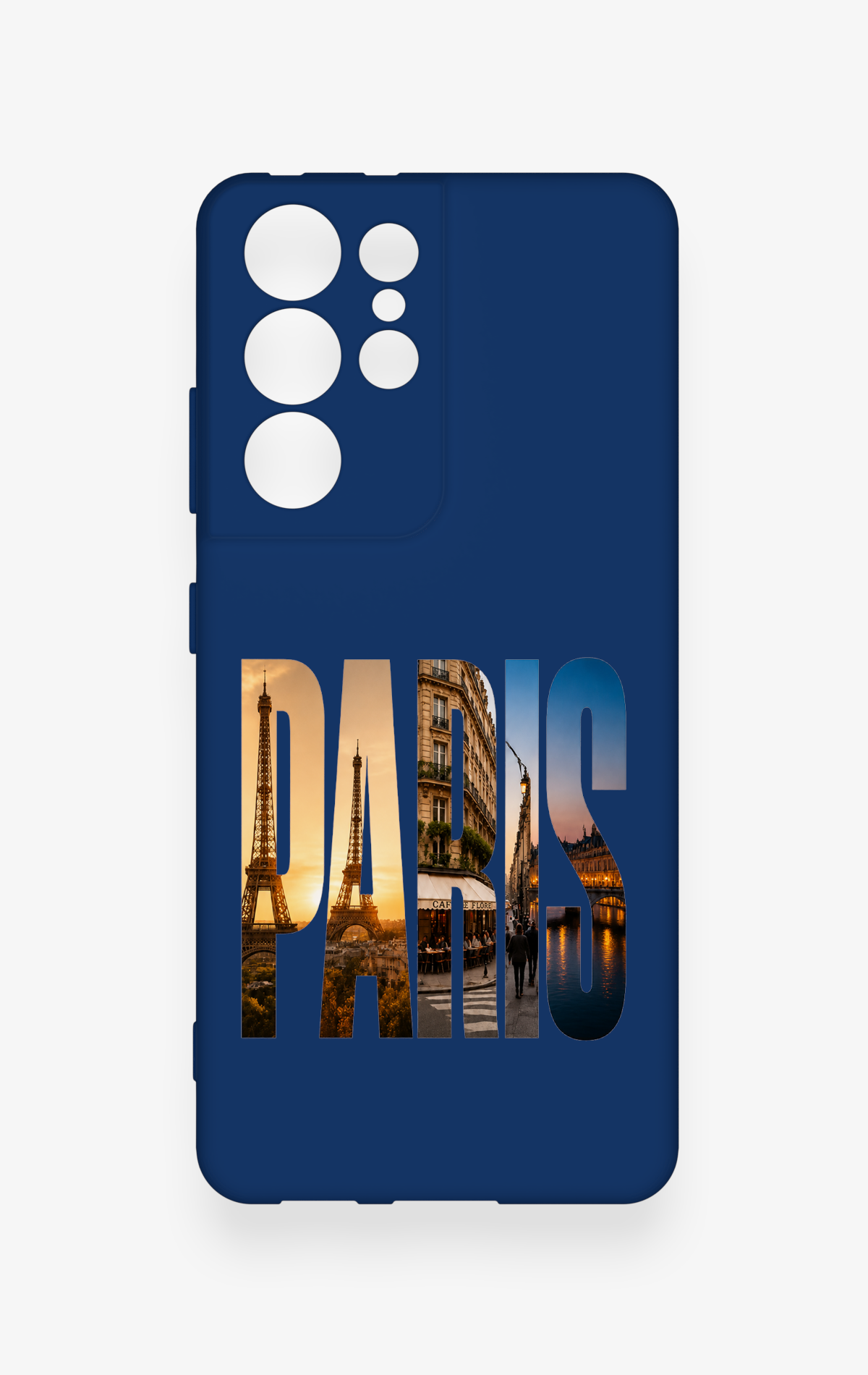 Samsung S21 Ultra Uyumlu Paris Desenli Silikon Kılıf