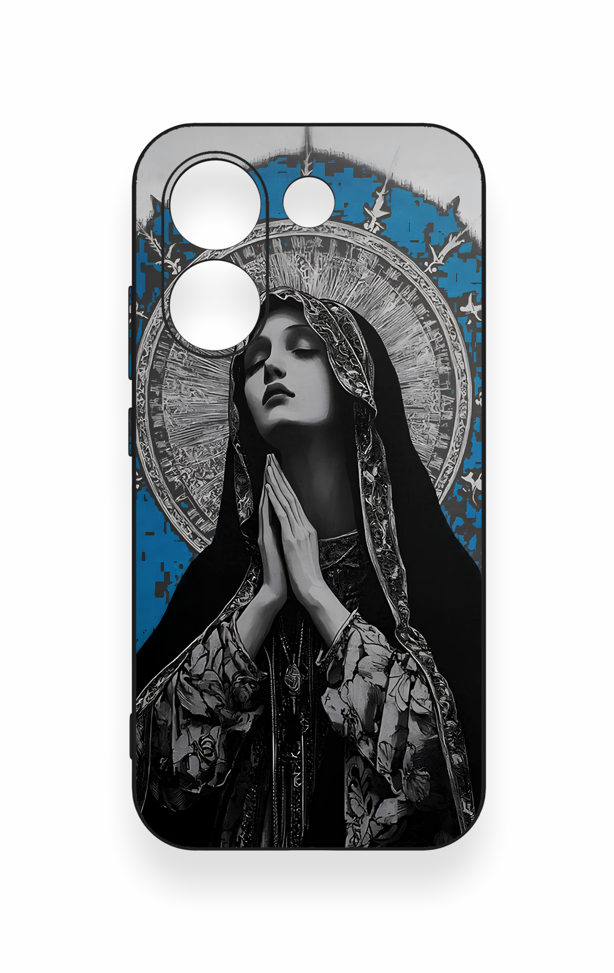 Poco X8 Pro Uyumlu Rahibe Desenli Silikon Kılıf