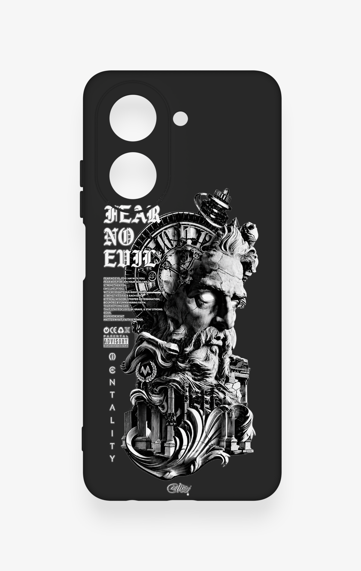 Redmi A5 Uyumlu Fear No Evil Desenli Silikon Kılıf