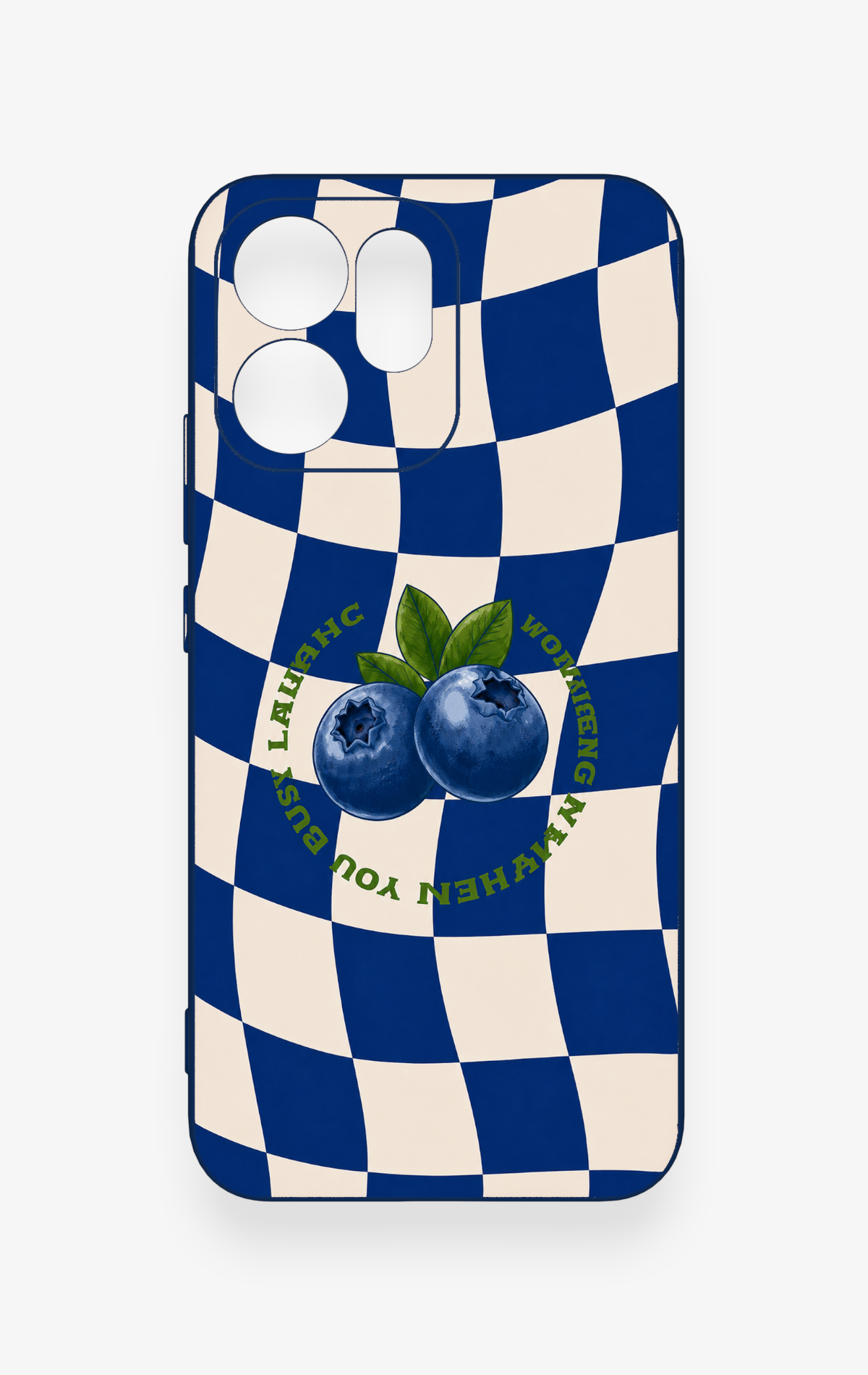 Oppo Reno 14F Uyumlu Yaban Mersini Desenli Silikon Kılıf