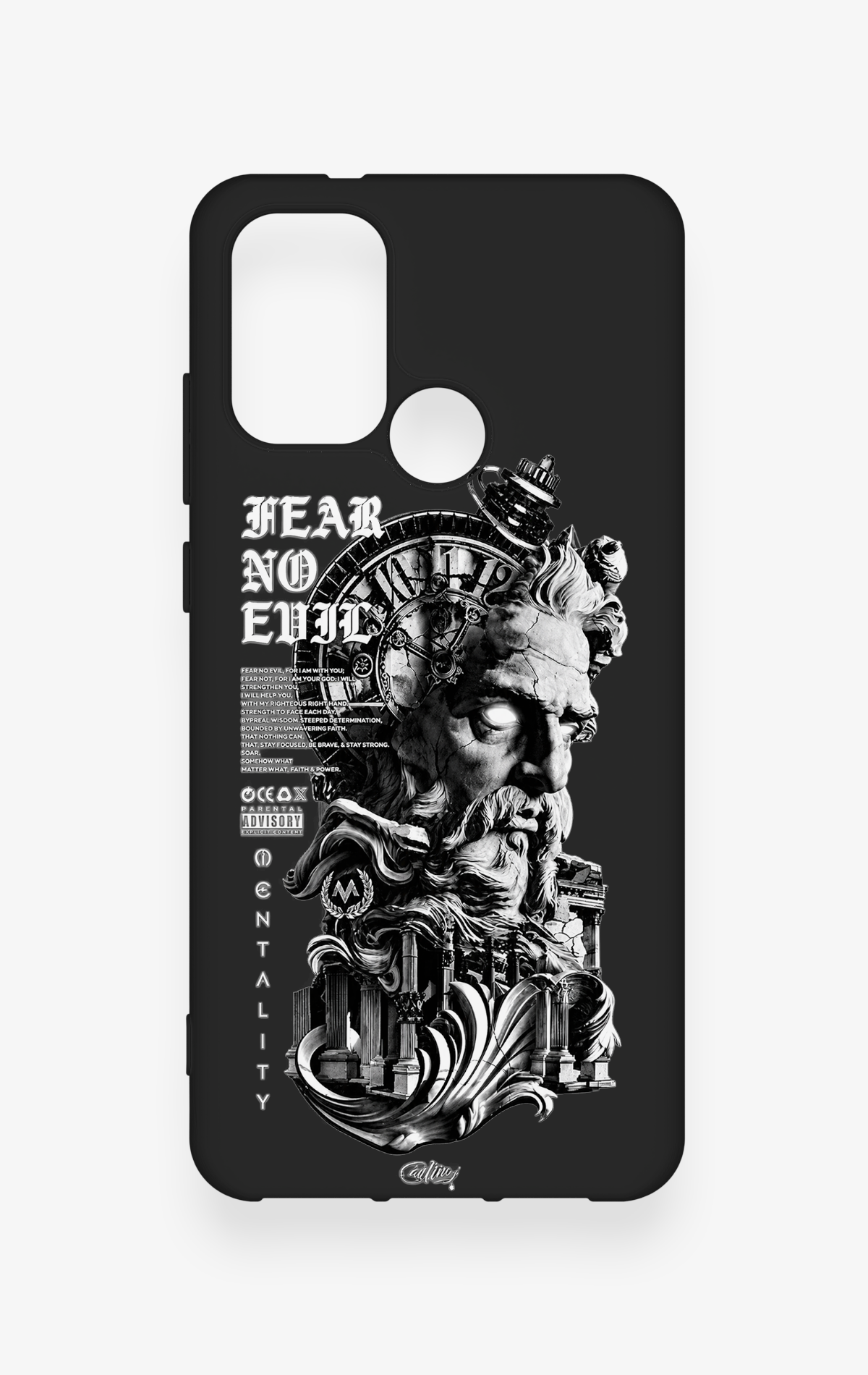 Casper Via F20 Uyumlu Fear No Evil Desenli Silikon Kılıf