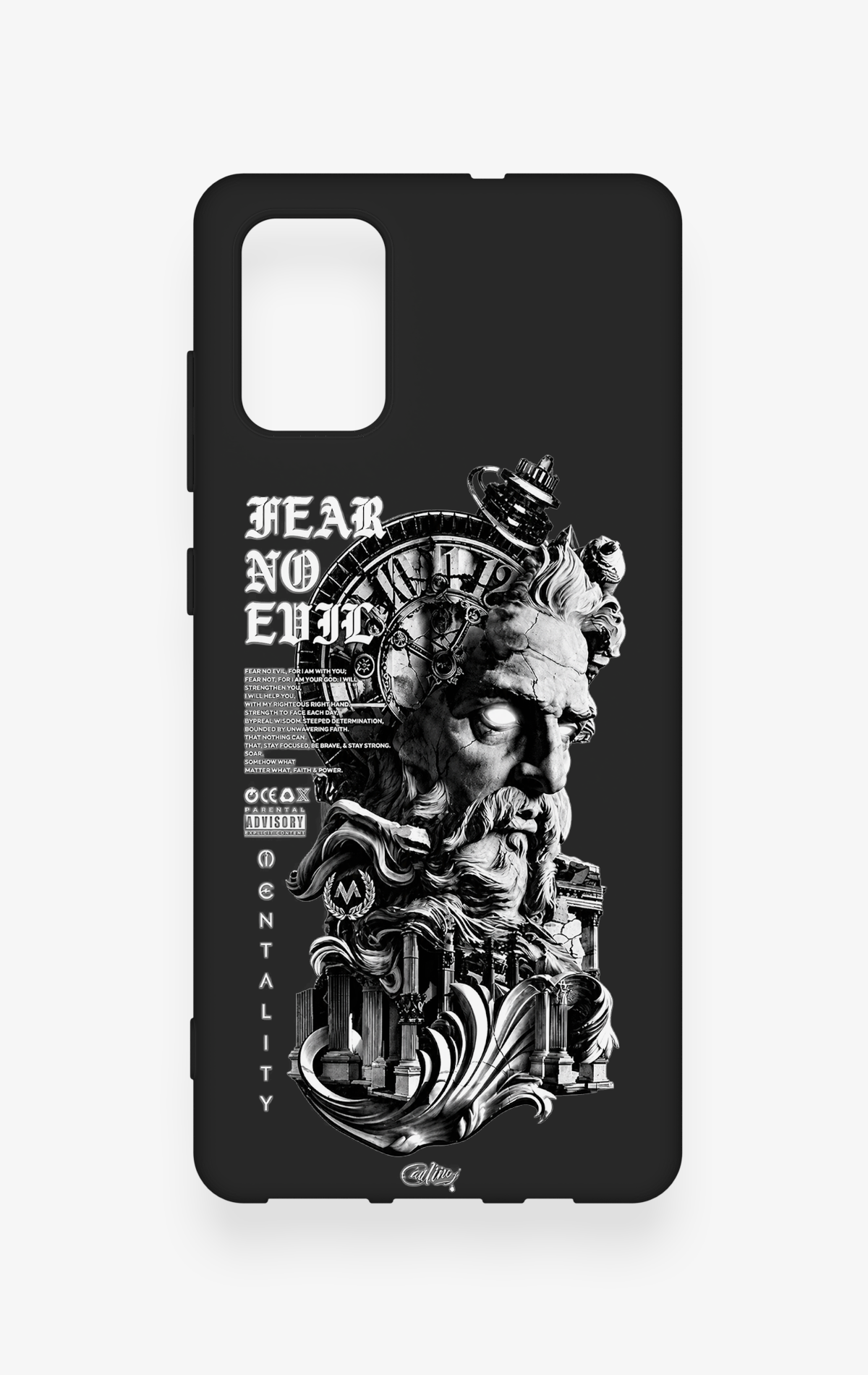 Samsung-A71 Uyumlu Fear No Evil Desenli Silikon Kılıf
