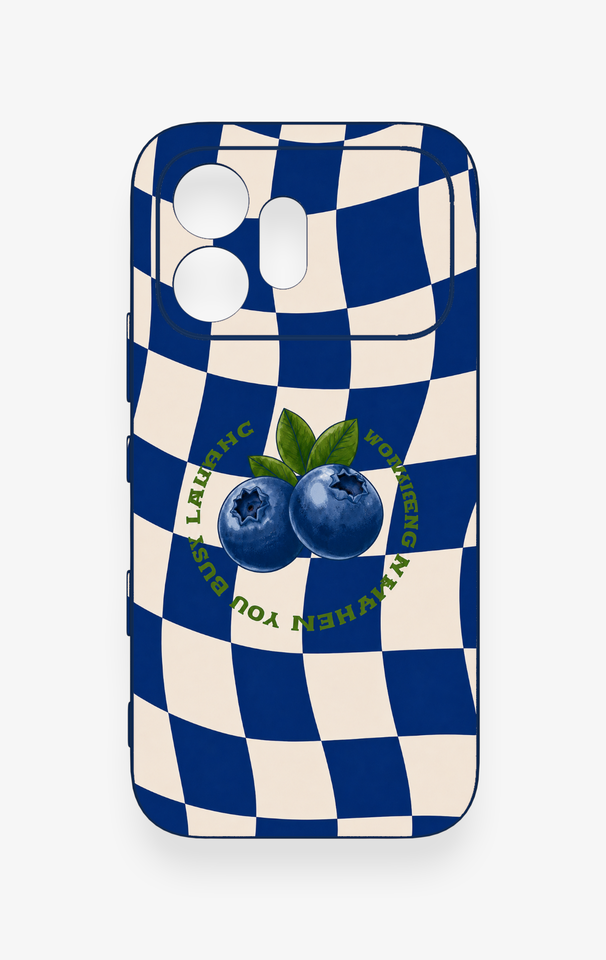 Honor 600 Uyumlu Yaban Mersini Desenli Silikon Kılıf