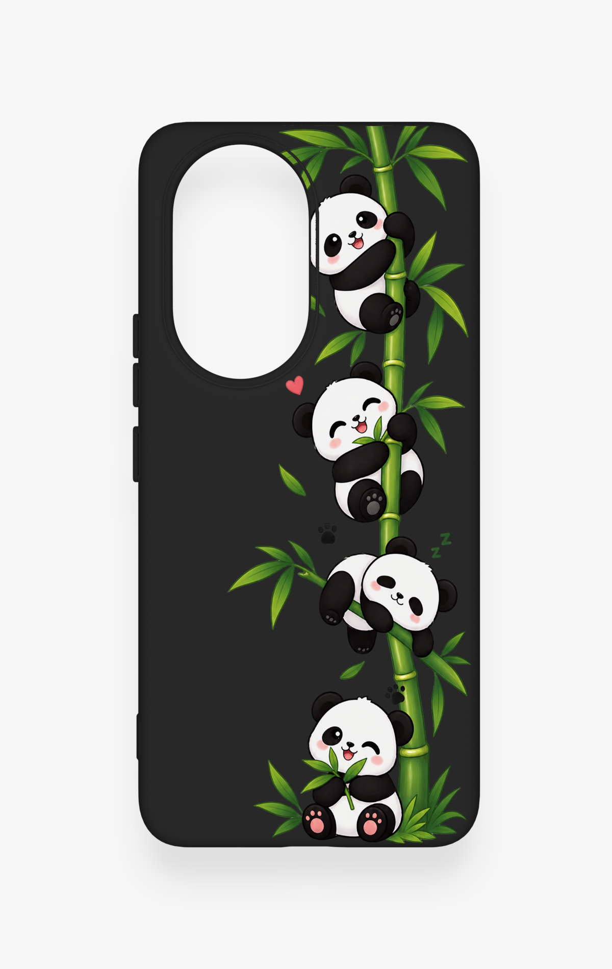 Honor 200 5G Uyumlu Sevimli Panda Bambu Desenli Silikon Kılıf